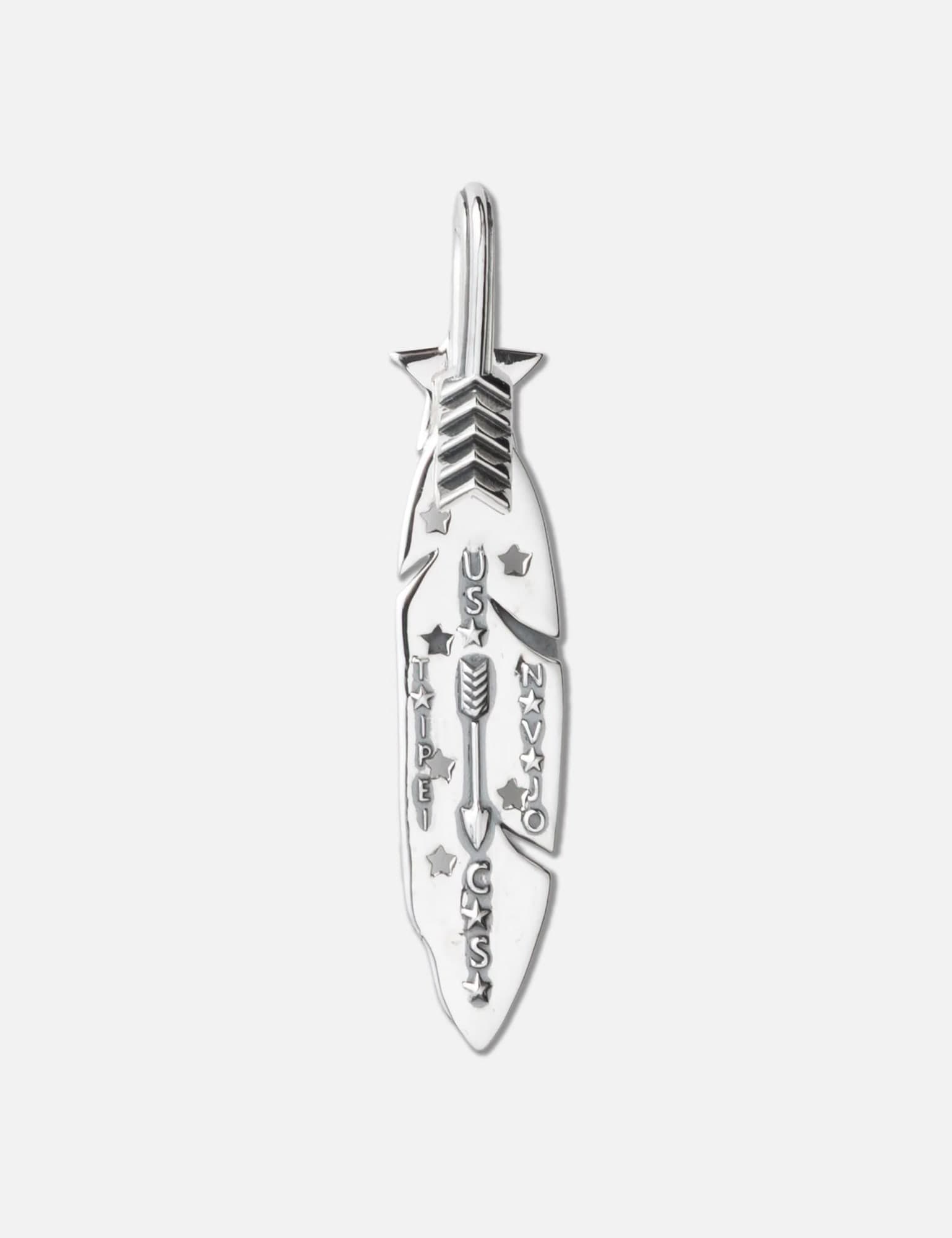 Cs Navajo Sheriff Star Arrow Feather Pendant – Starry Taipei view 2