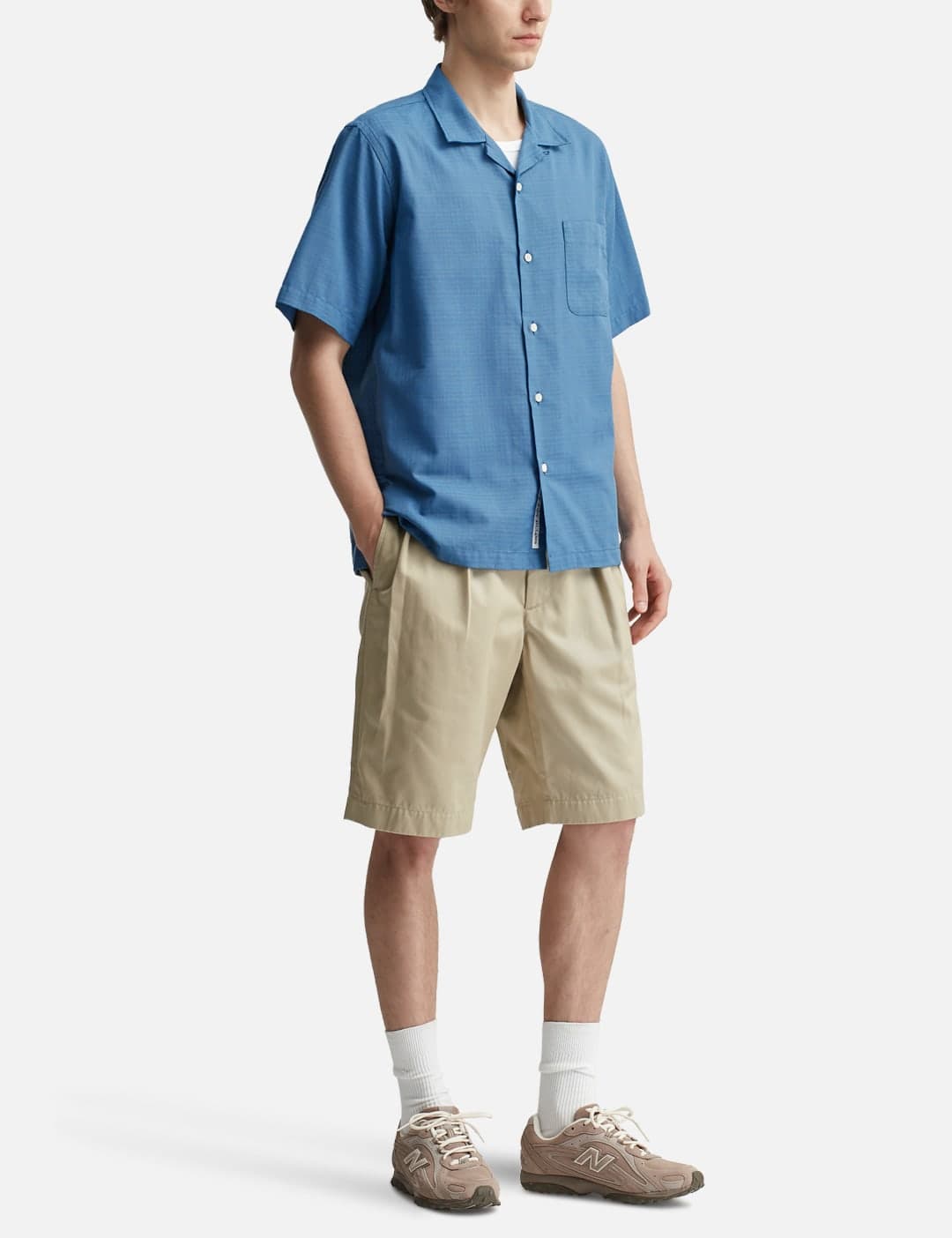 Open Collar Panama S/S Shirt view 3