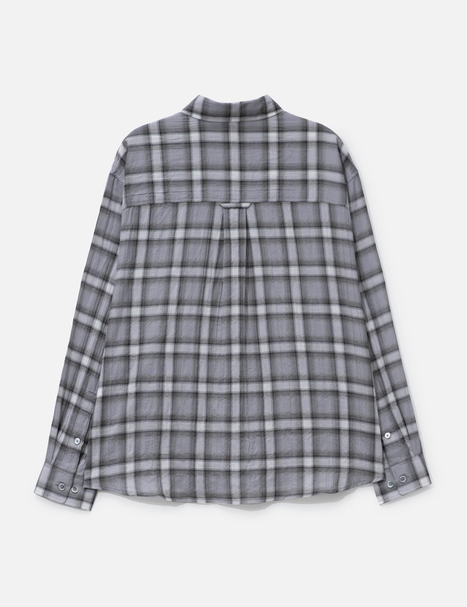 Seersucker Ombre Checkered Shirt