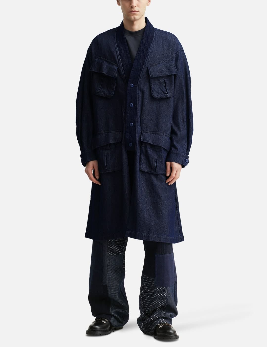 Haori Jungle Long Jacket Rinse view 5