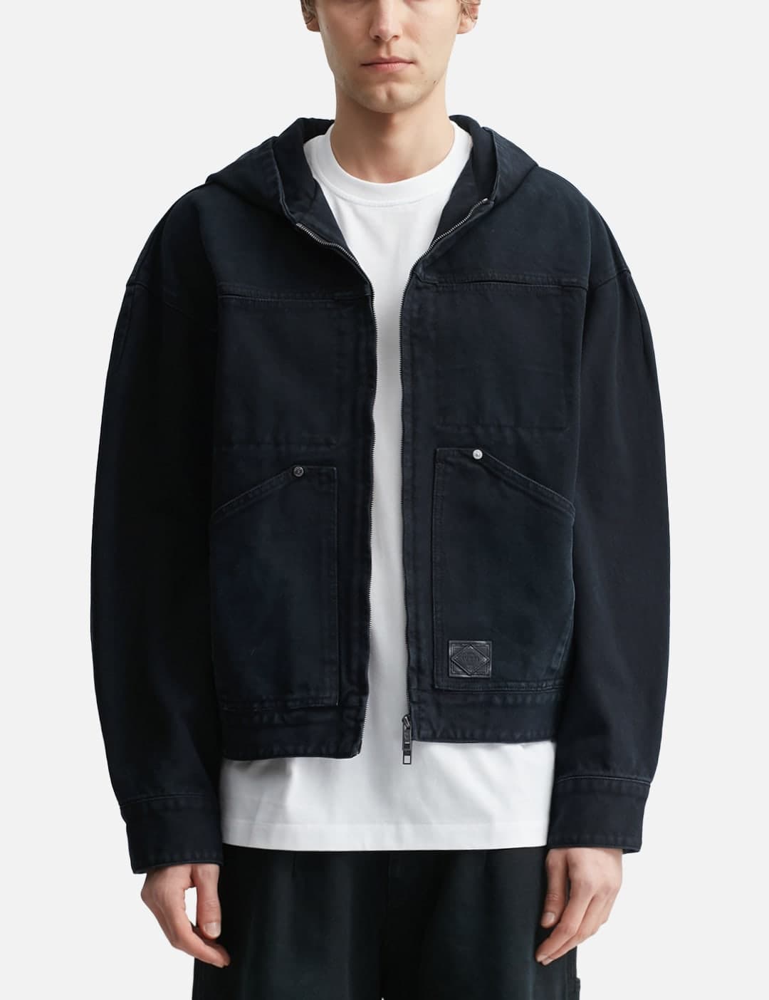 Hood Dyed Denim Jacket view 3