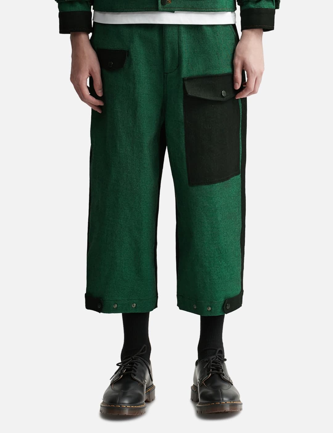 Unisex Two Tone Wide Leg Pants view 3