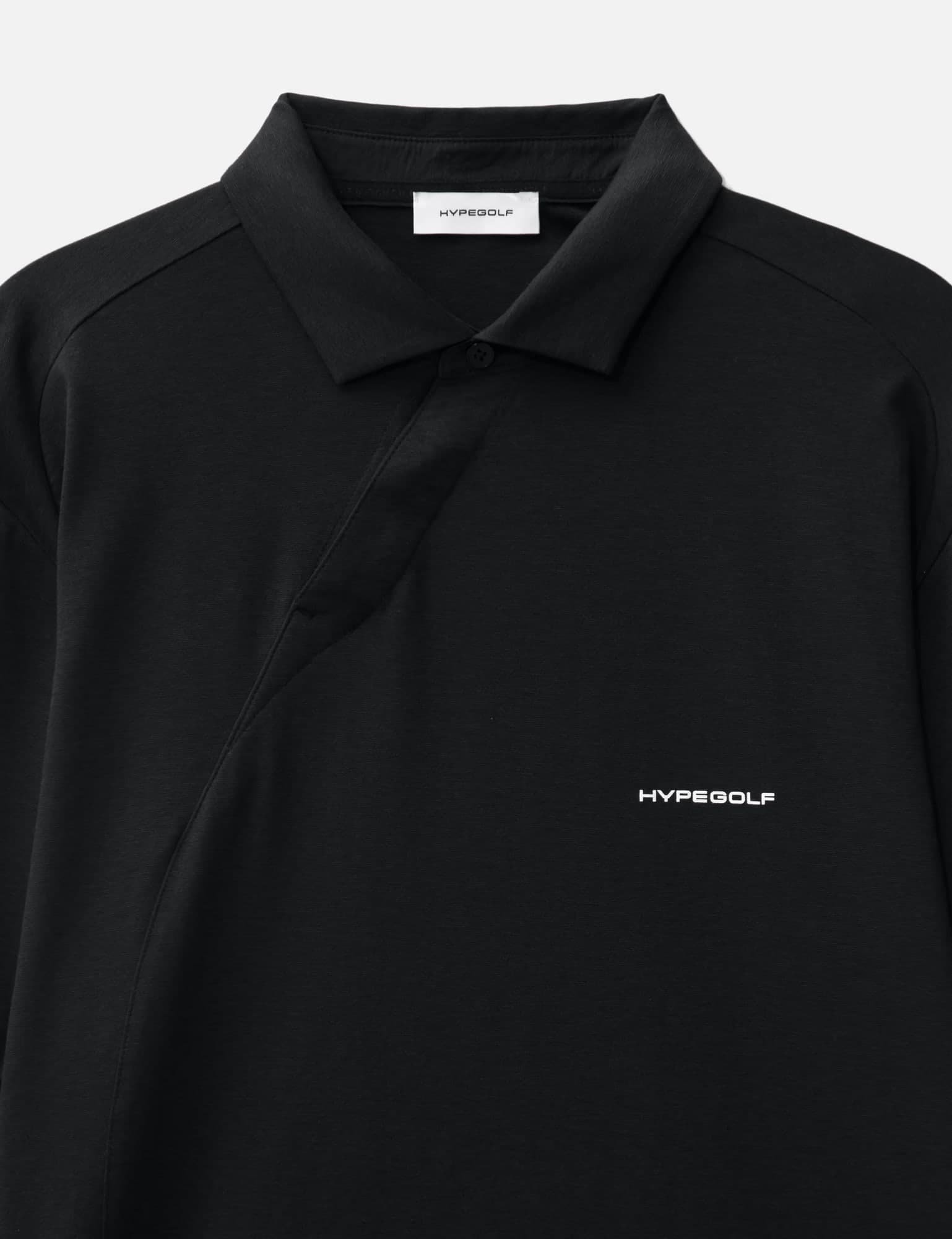 X POST ARCHIVE FACTION (PAF) Diagonal Polo T-Shirt view 5