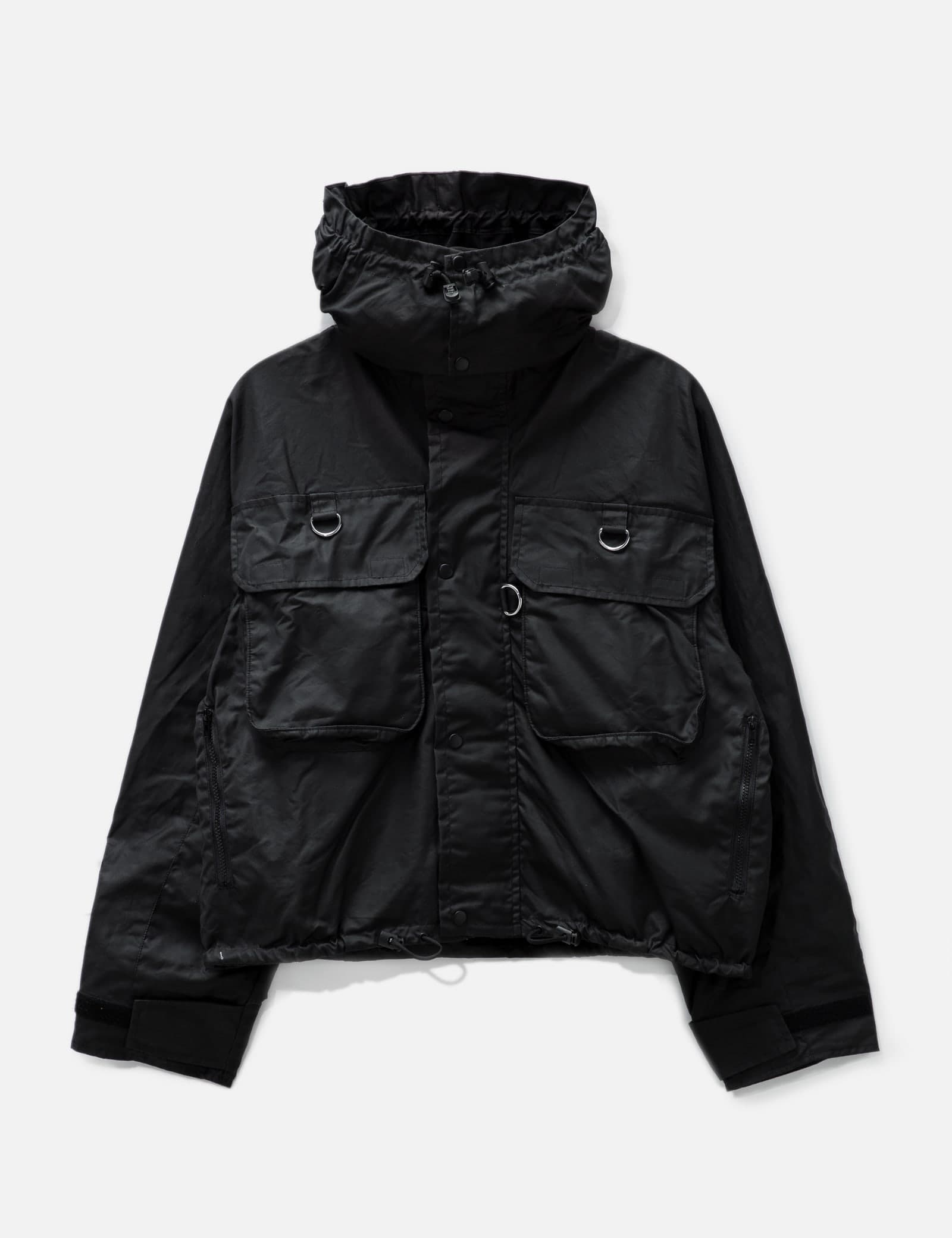 Waxed Cotton Cropped Parka
