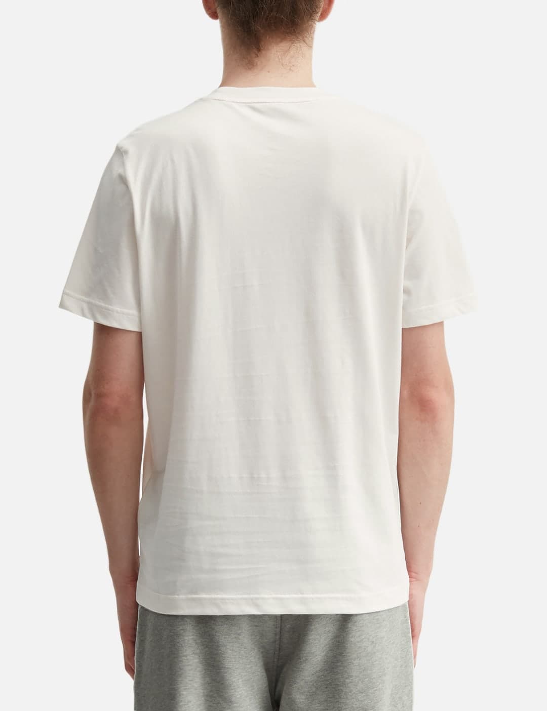 Embroidered Tricolor Logo Cotton T-Shirt view 2