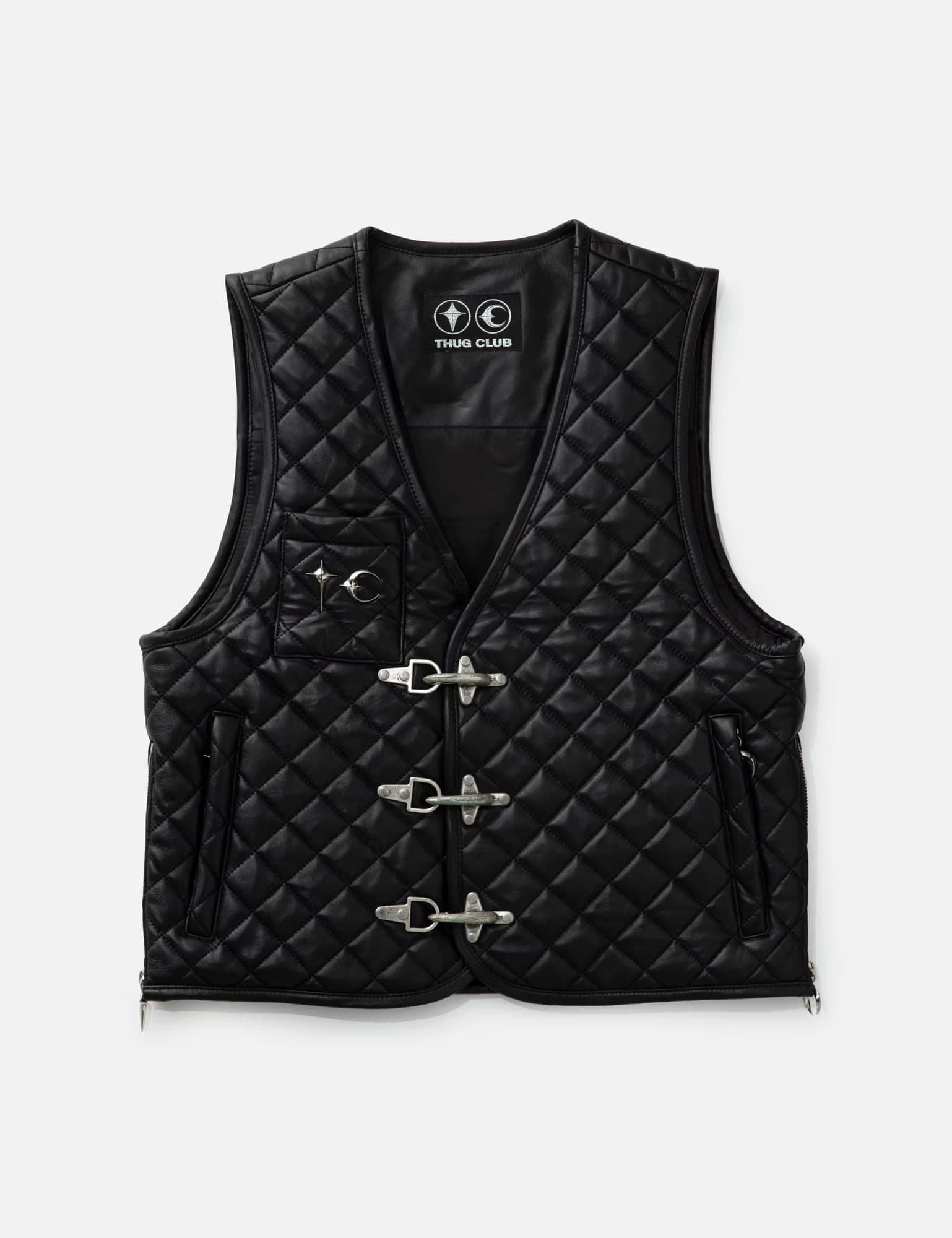TC Bone Leather Quilted Vest view 1