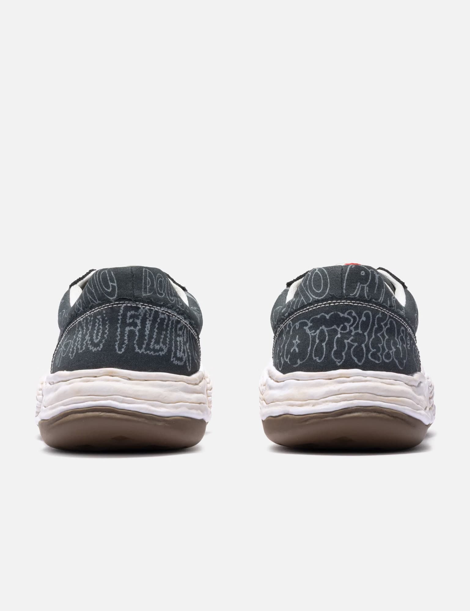 "OLIVER" OG Sole Graffiti Printed Canvas Low-Top Sneaker view 2