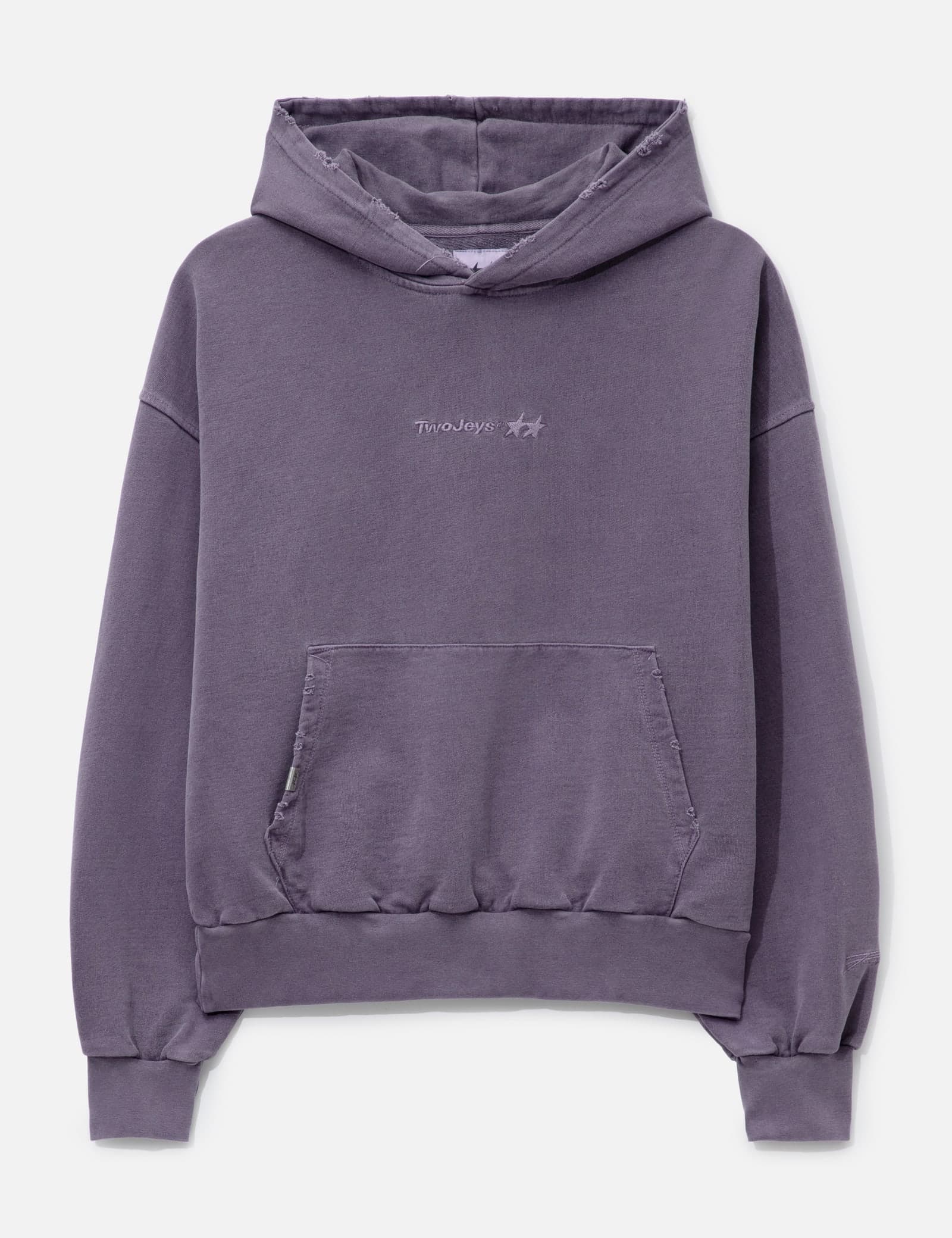 Pigment Dyed Purple Icon Hoodie view 1