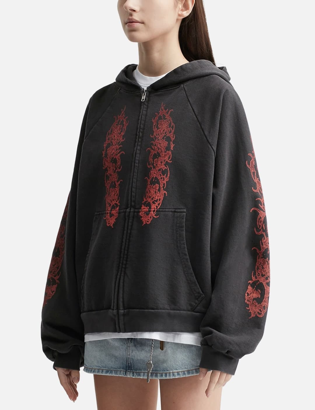 Afflicted Zip-Up Hoodie view 2