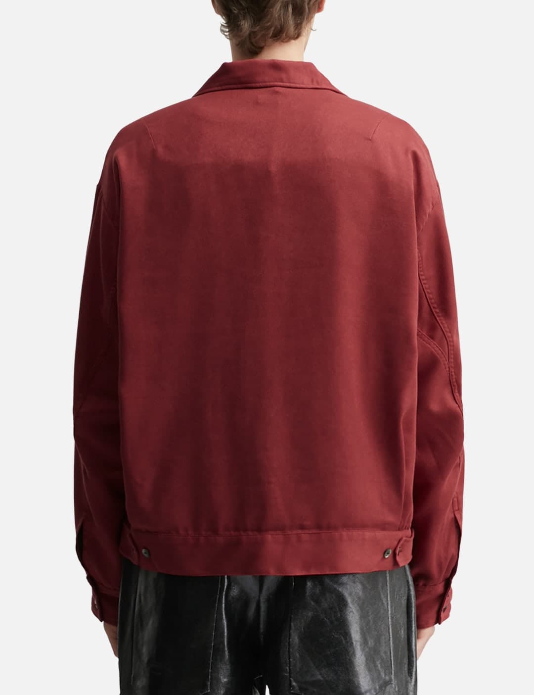 Vegan Suede Open Collar Shirt view 4