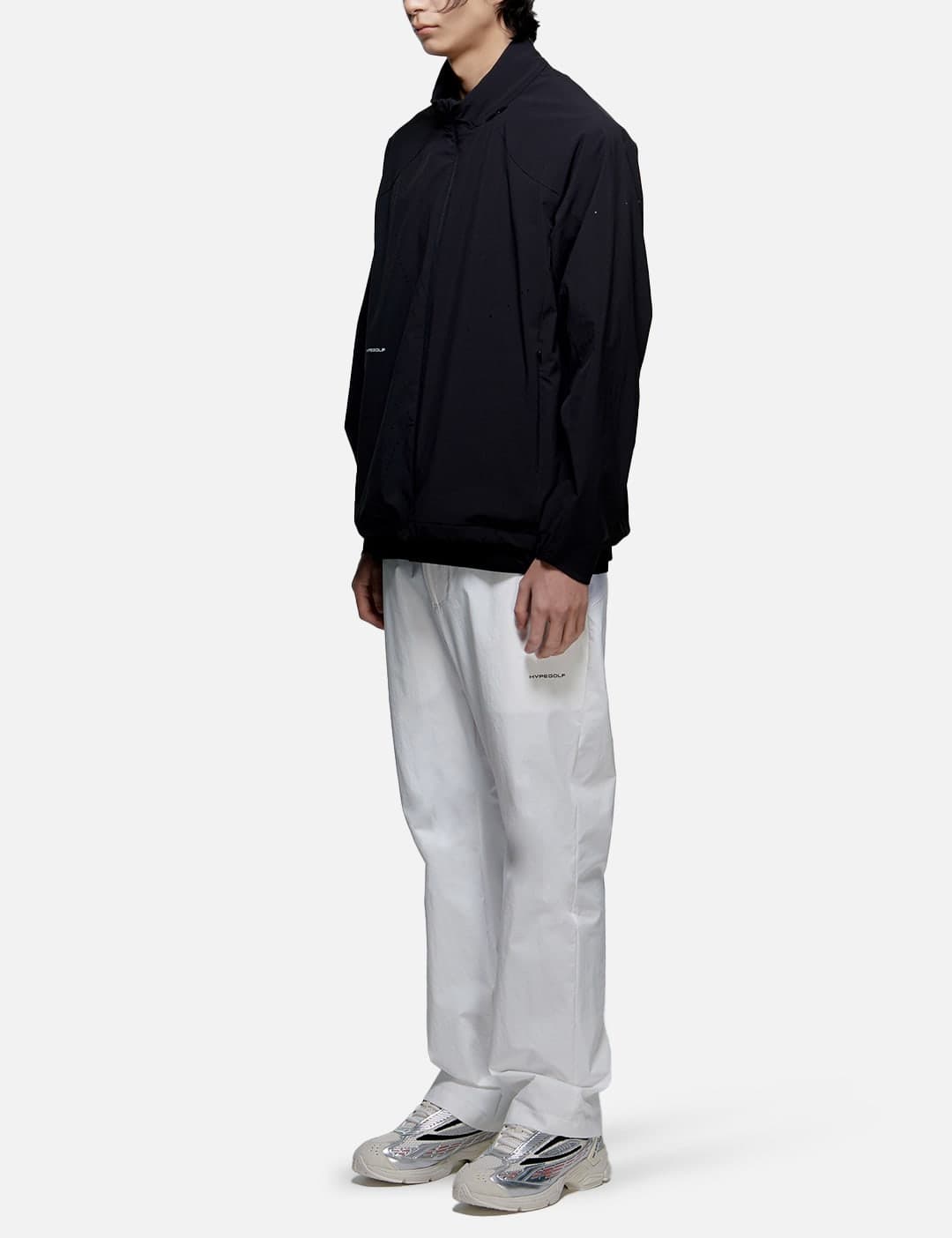 X POST ARCHIVE FACTION (PAF) Perforated Windbreaker view 8