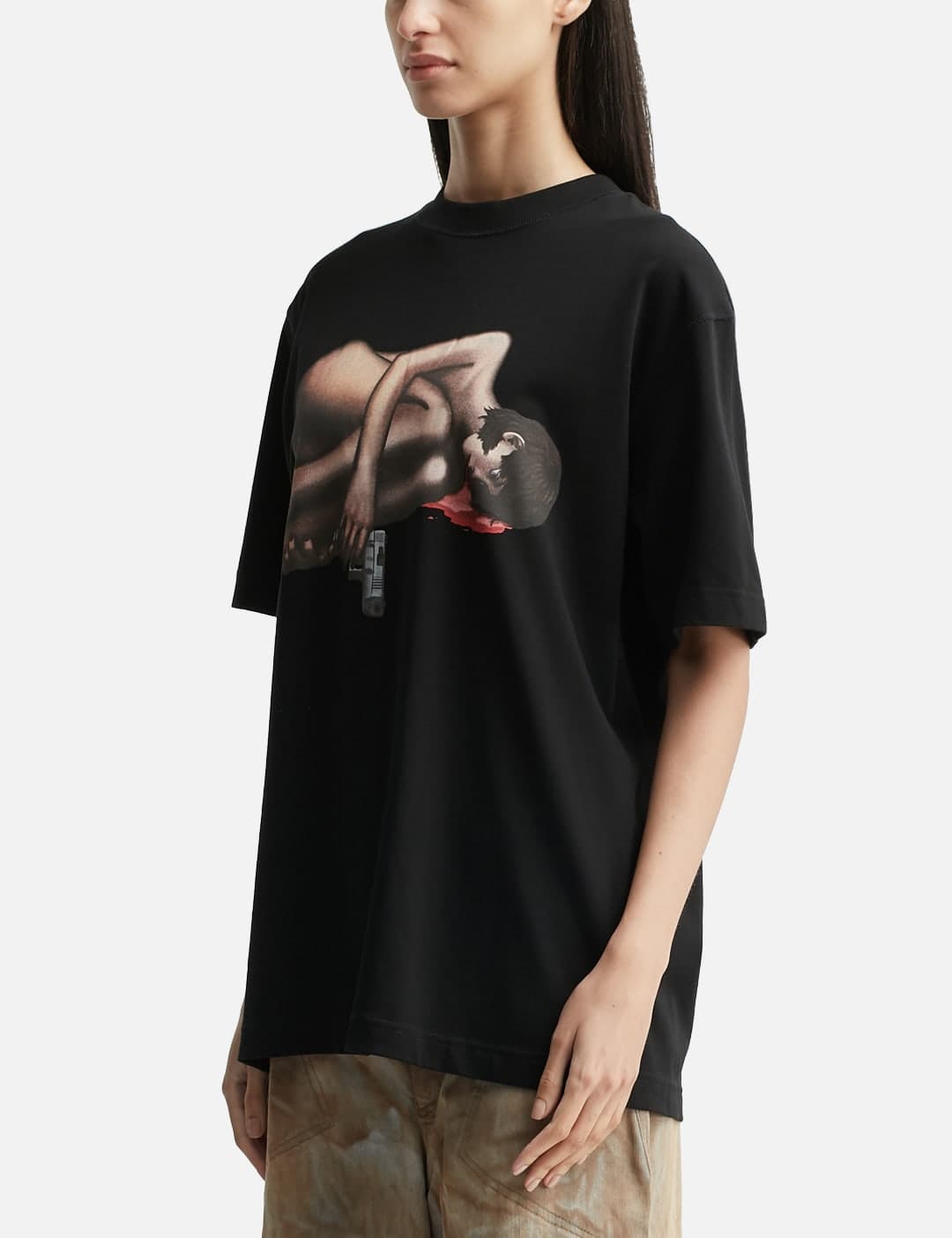 Naked Loner Black T-Shirt view 2