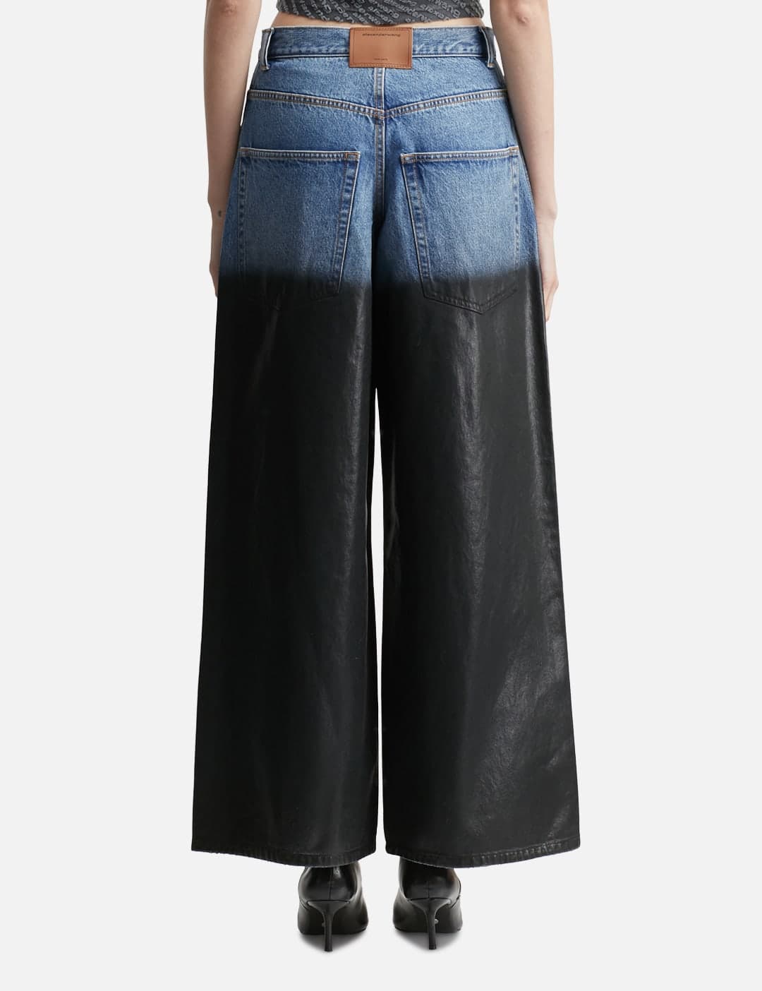Surge Coated Wide-Leg Jean view 3