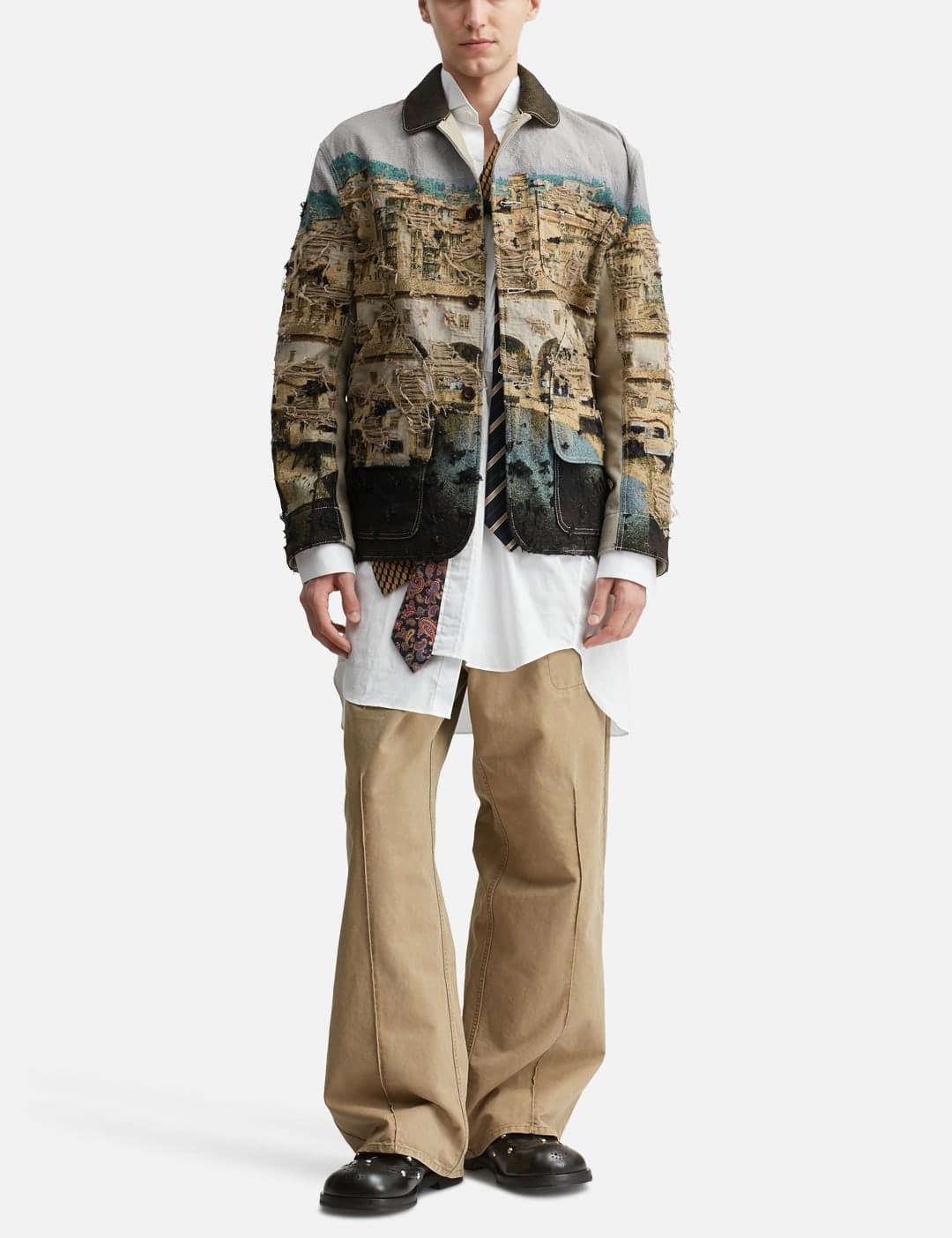 Gobelin Weave Button Up Blouson view 5