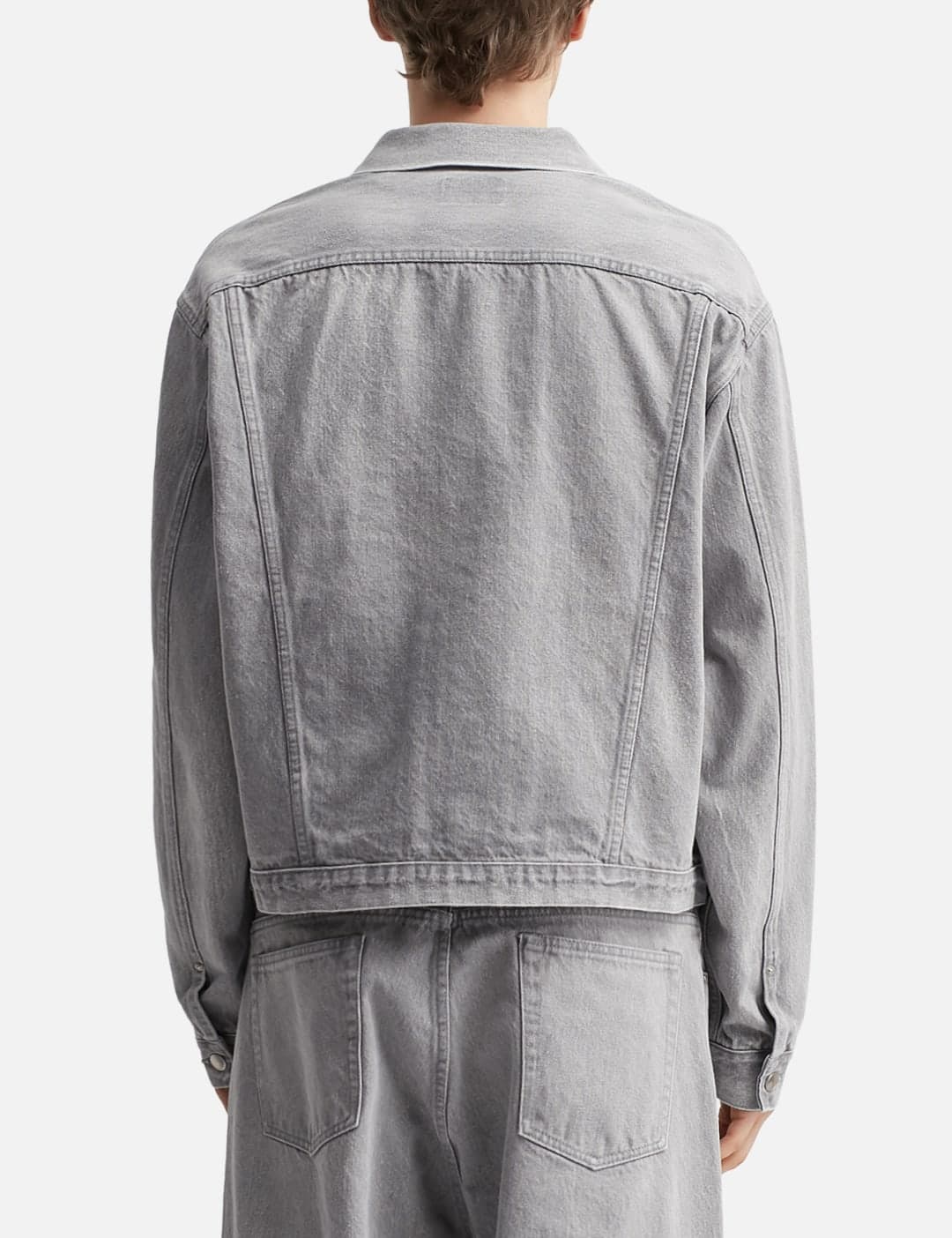 Time Travel Trucker Jacket Gray Denim view 4