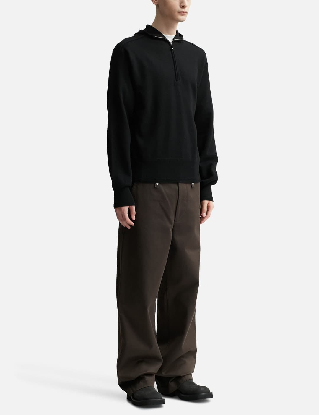 Wool Half-Zip Hoodie view 3