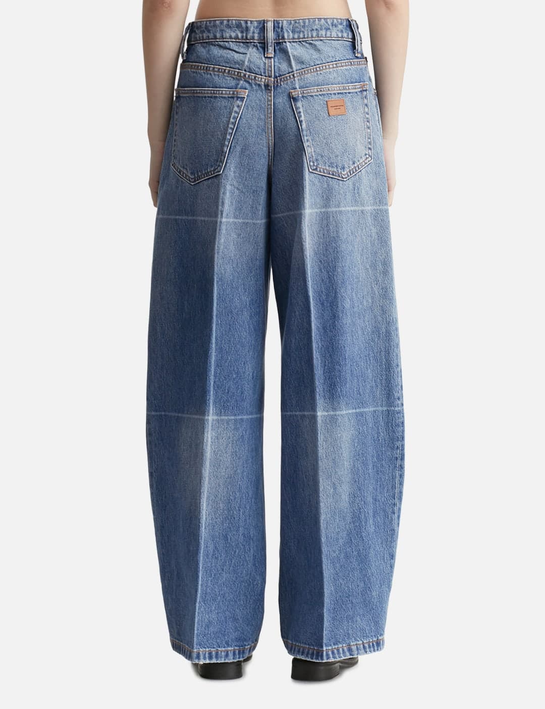 Foldline Wide Straight-Leg Jean view 3