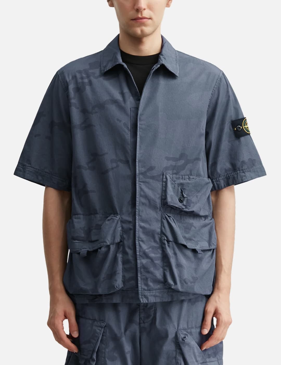 Short Sleeves Ripstop Camo Shirt view 3