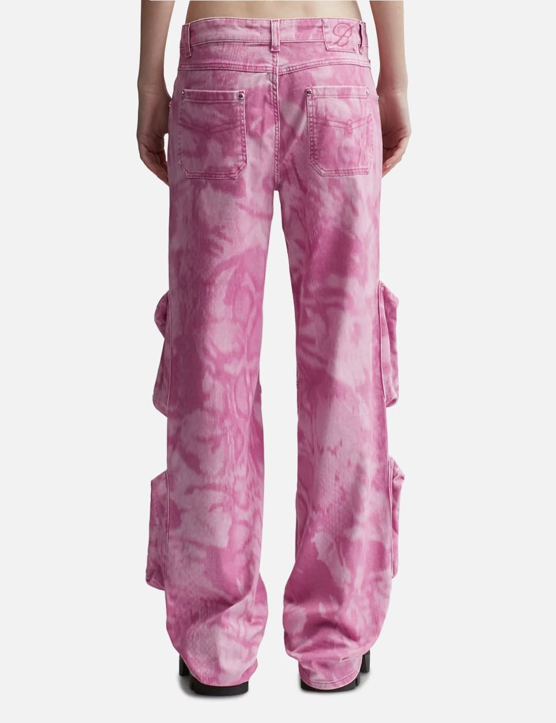 Chiné Camouflage Print Cargo Pants view 2