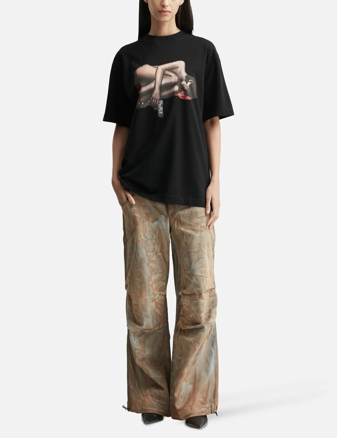 Naked Loner Black T-Shirt view 4