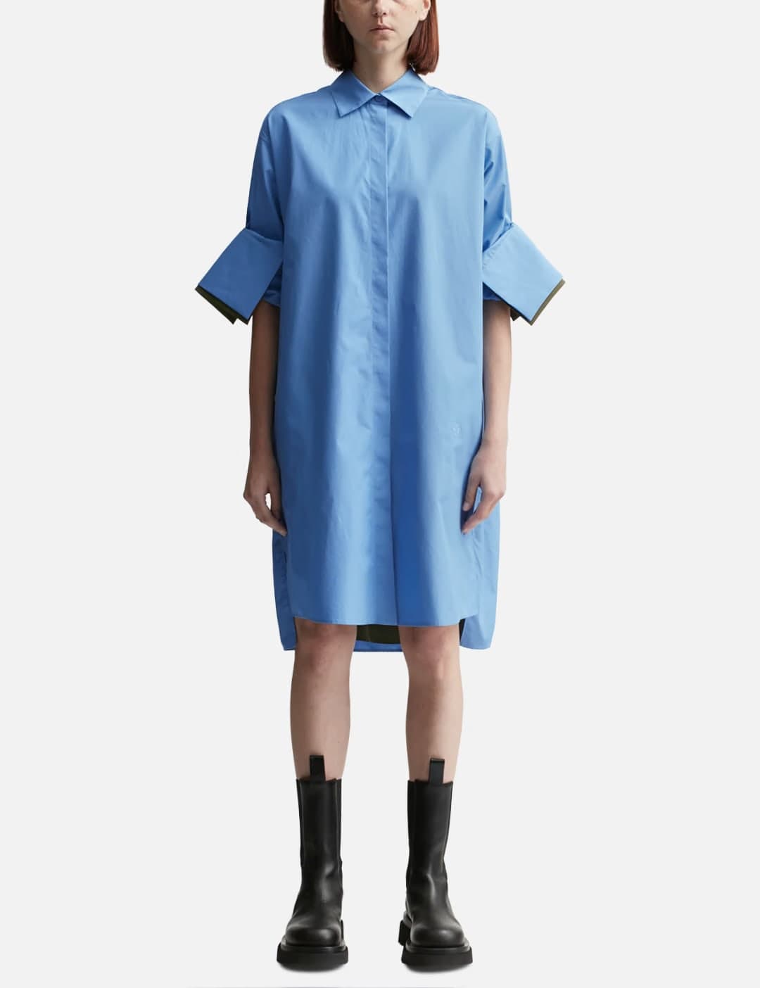 TURN-UP SHIRT DRESS view 1