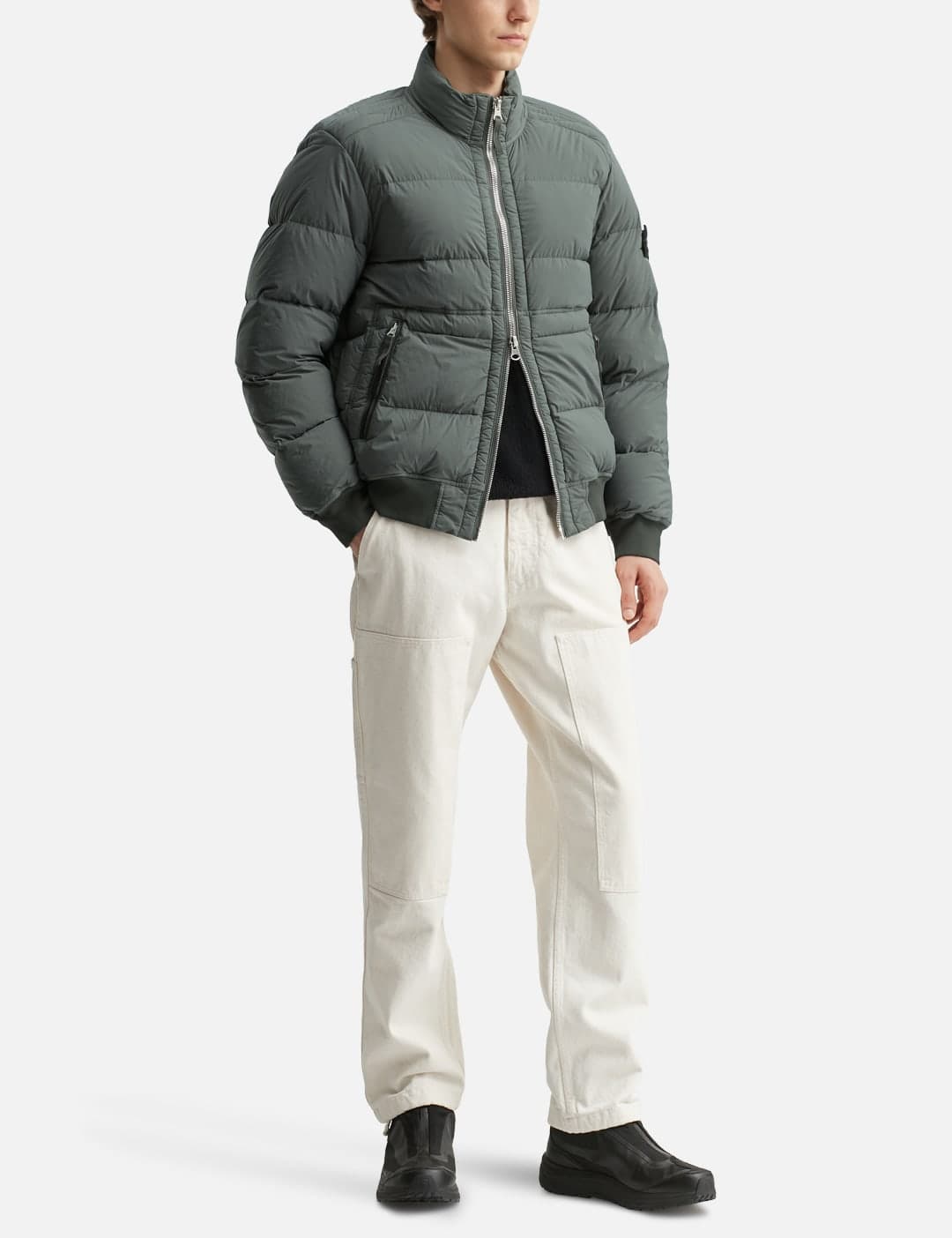 Seamless Tunnel Nylon Down-TC Bomber Jacket view 5