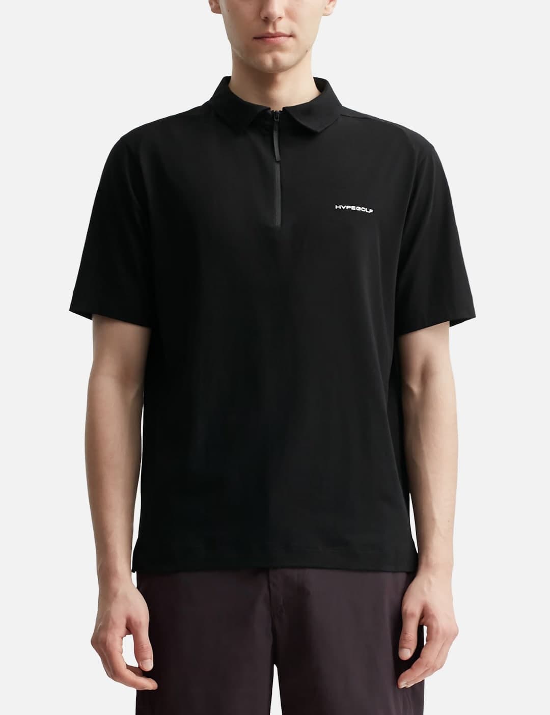 X POST ARCHIVE FACTION (PAF) Half Zip-Up Polo T-Shirts view 3