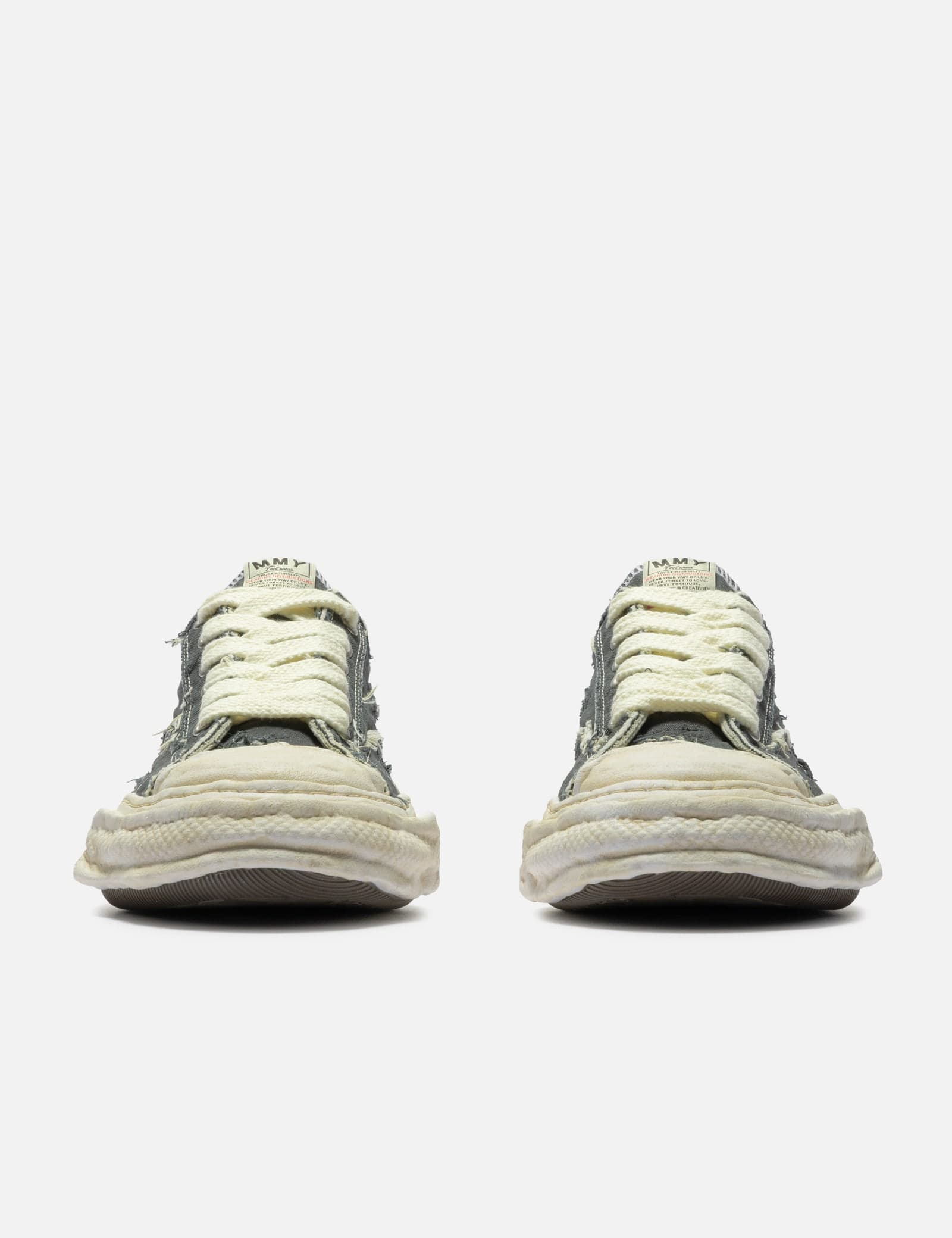 "PETERSON23" OG Sole Ripped Overdye Canvas Low-Top Sneaker view 1