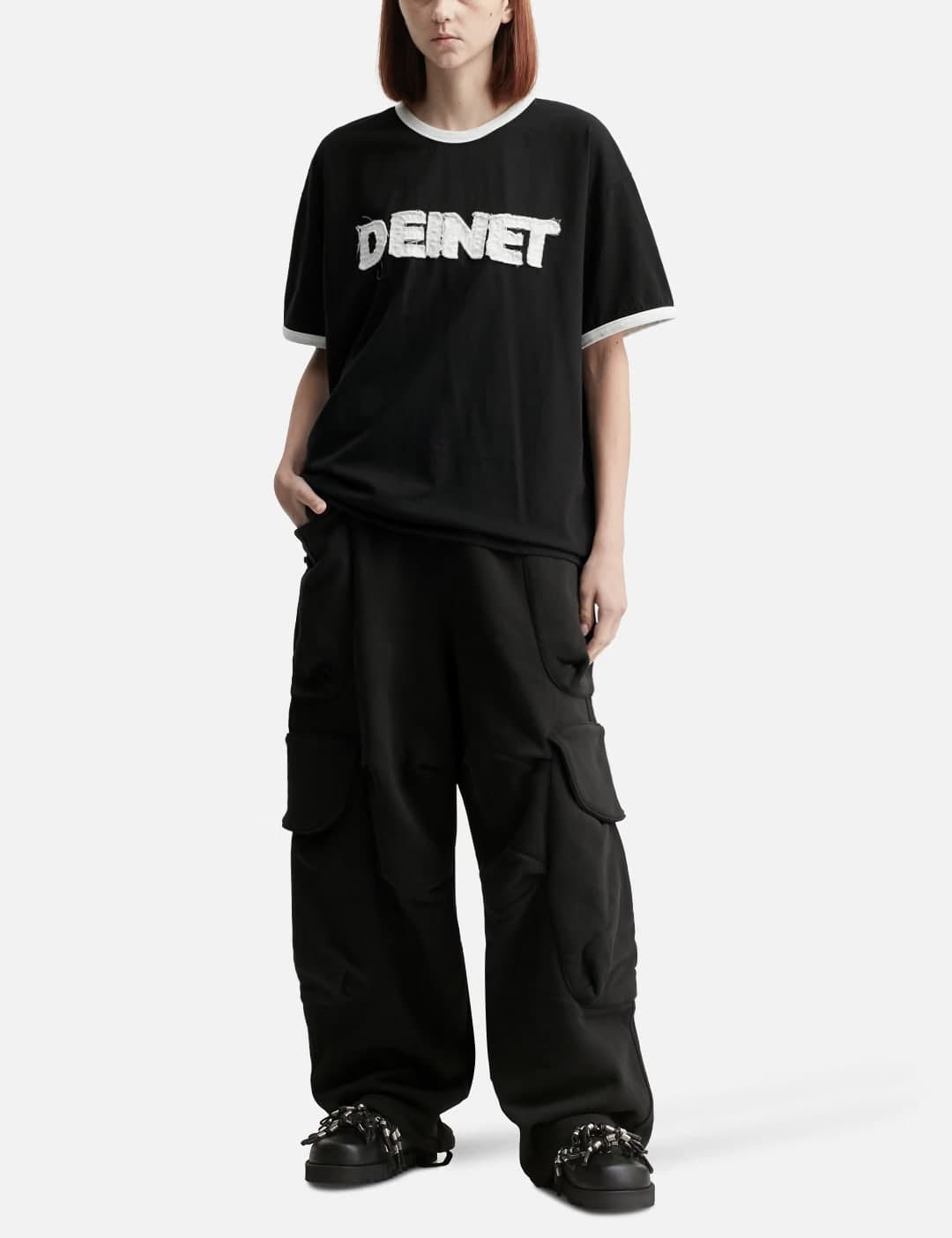 Overfit Logo Ringer T-Shirts view 4