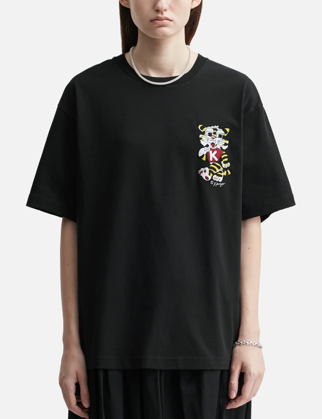 'KENZO Wild Tiger' Embroidered Oversized T-Shirt view 1