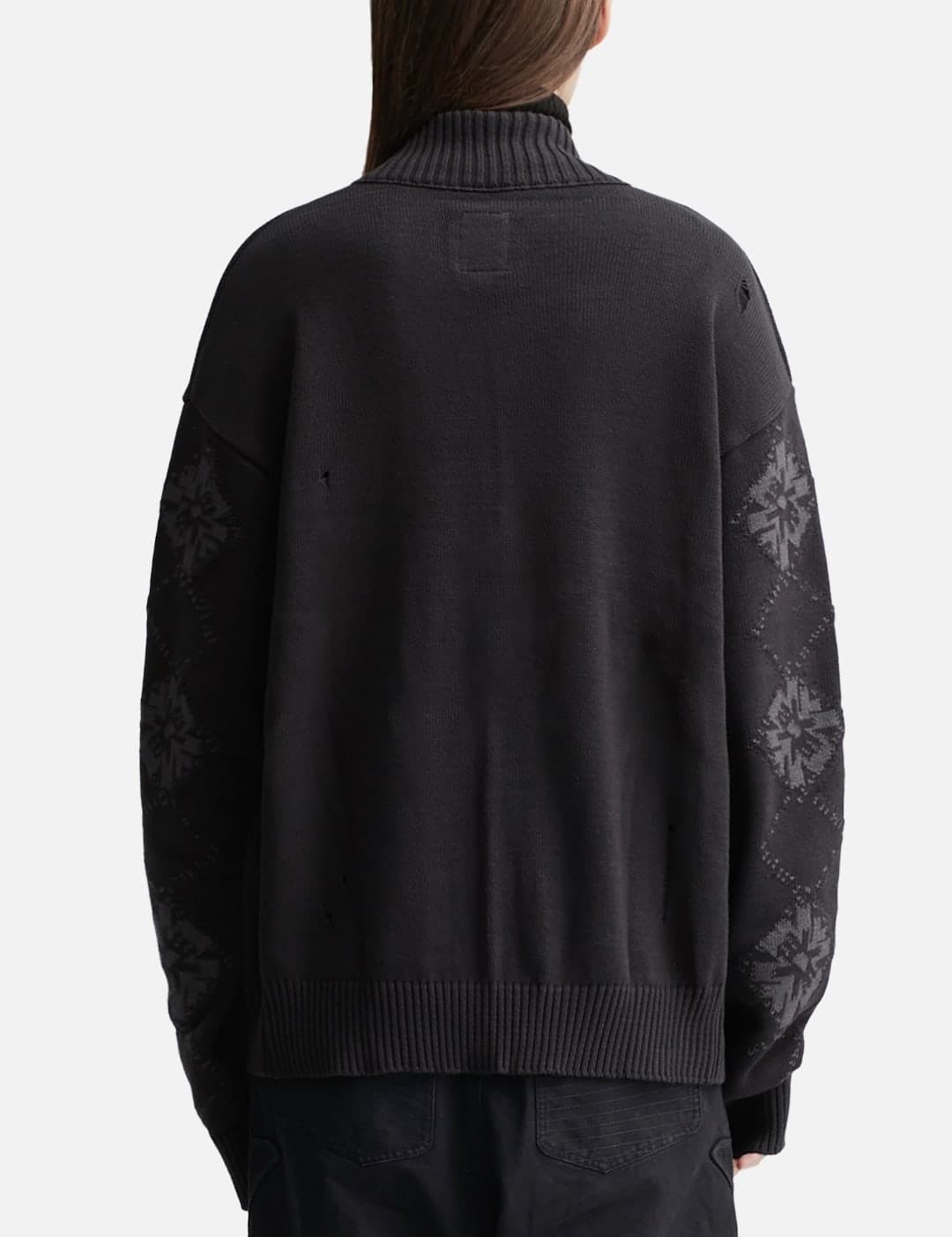 Button Up Cardigan Ethnic Sleeves view 2