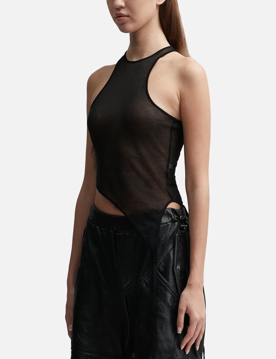 Transparent Knit Tank Top view 2