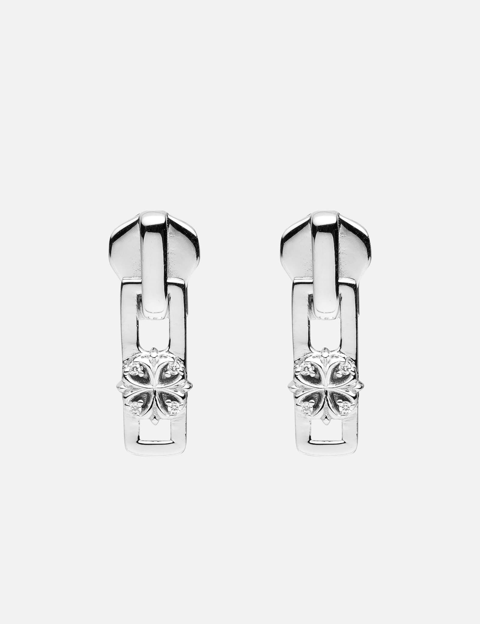 Wooody Hoop Oxidised Earrings view 8