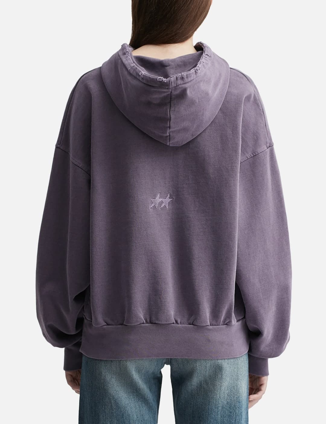 Pigment Dyed Purple Icon Hoodie view 4