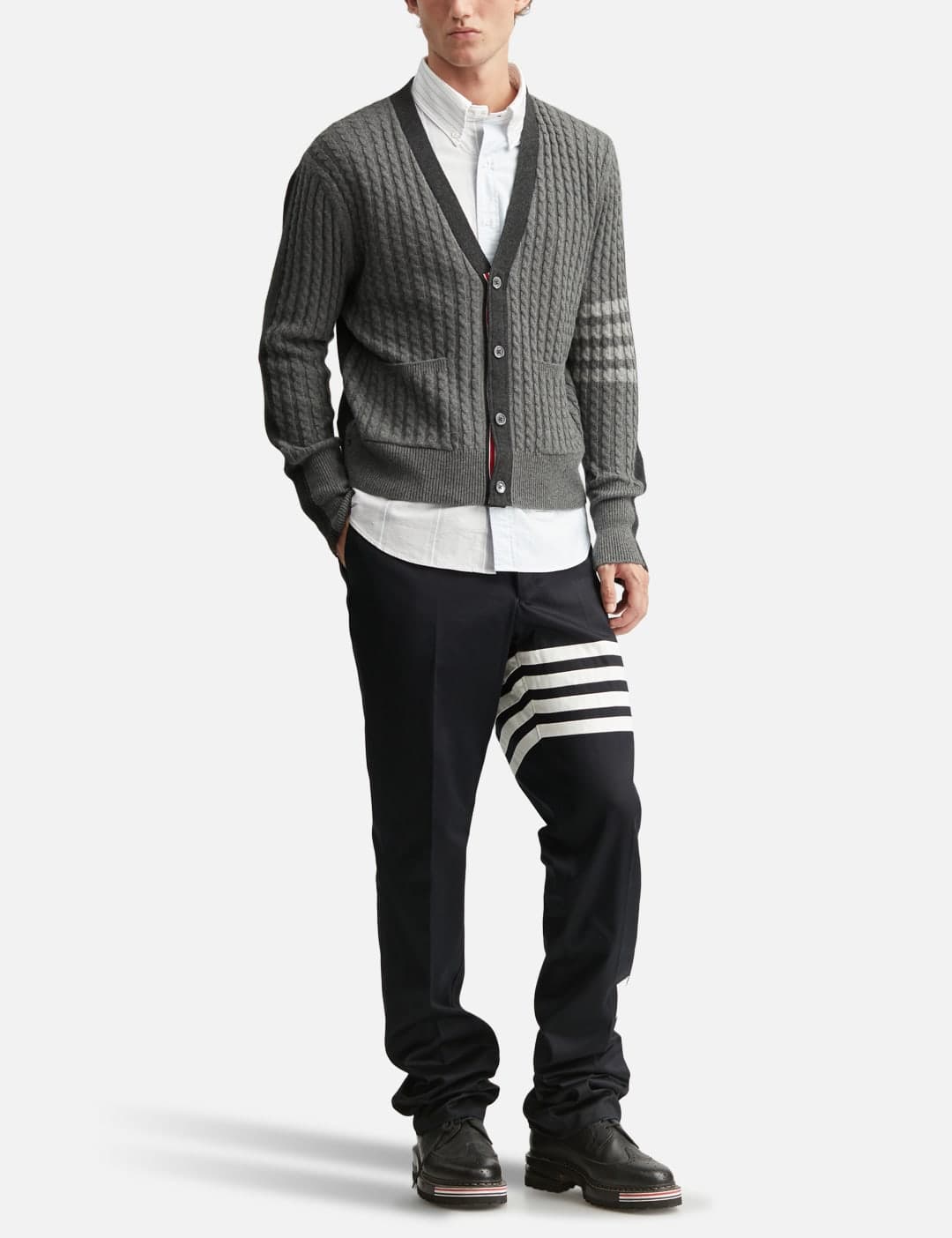 Cashmere Baby Cable Stitch Cardigan view 3
