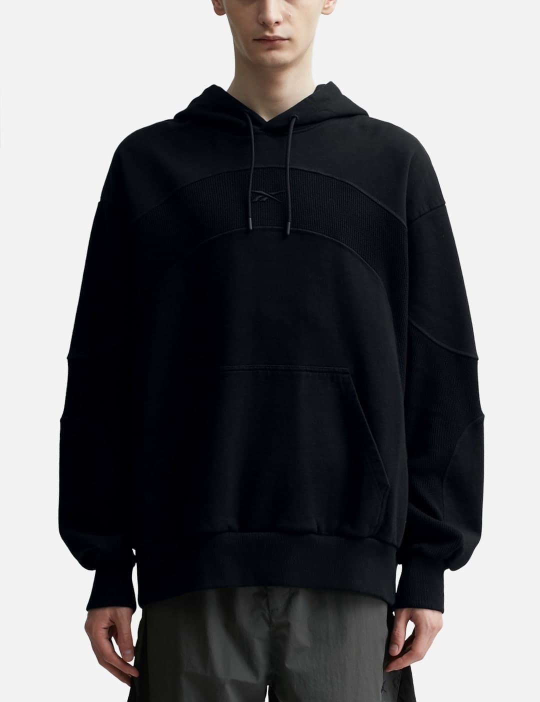 Waffle Pattern Hoodie view 3