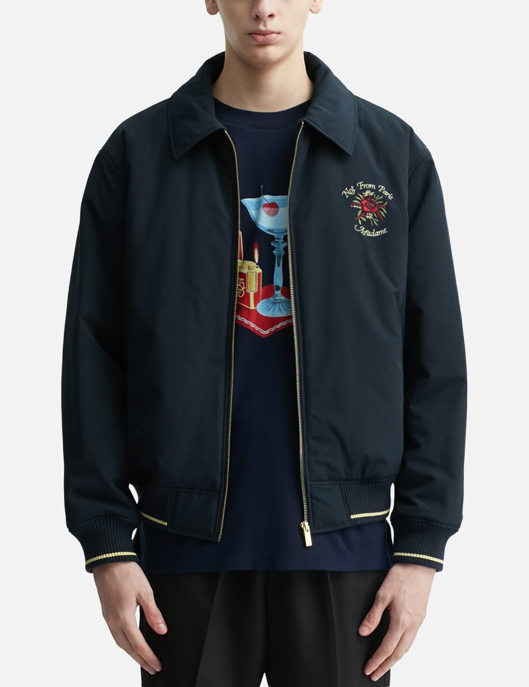 Bomber Slogan Rose view 3