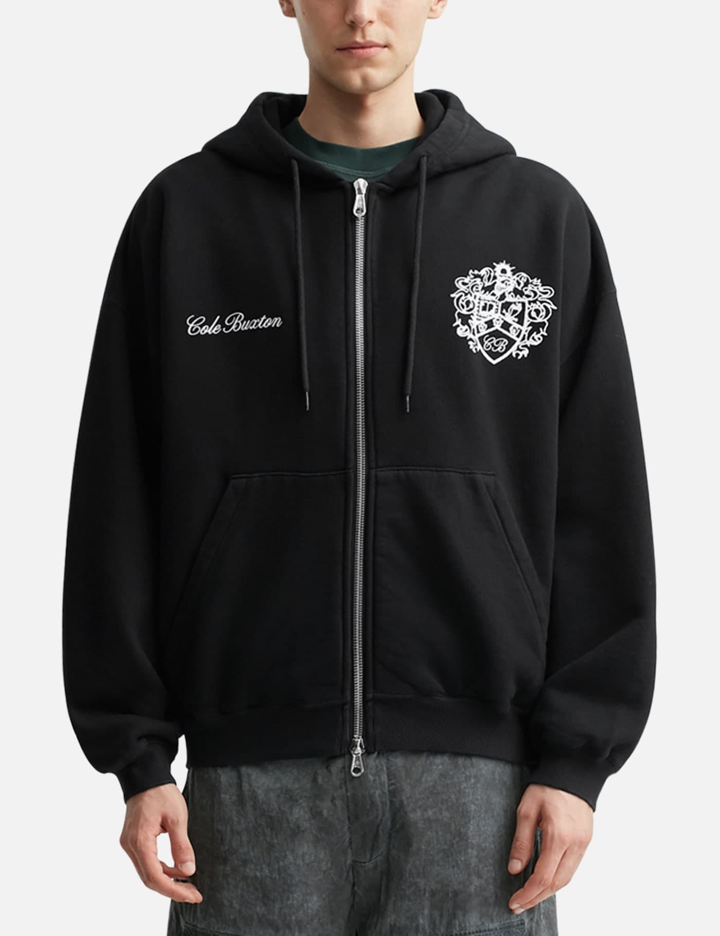 Collegiate Crest Zipped Hoodie view 3