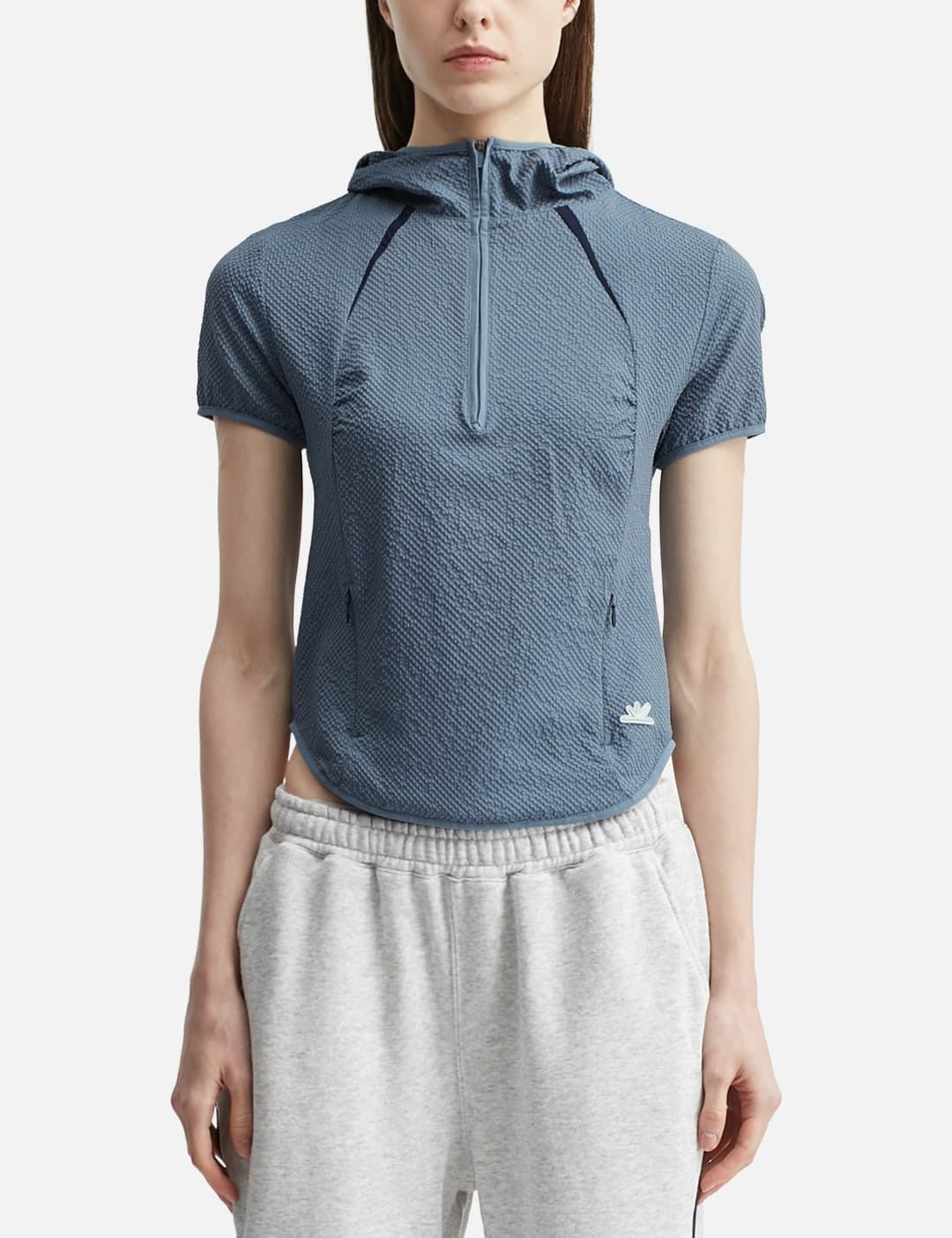 W Soar Half Zip Hooded Top view 3