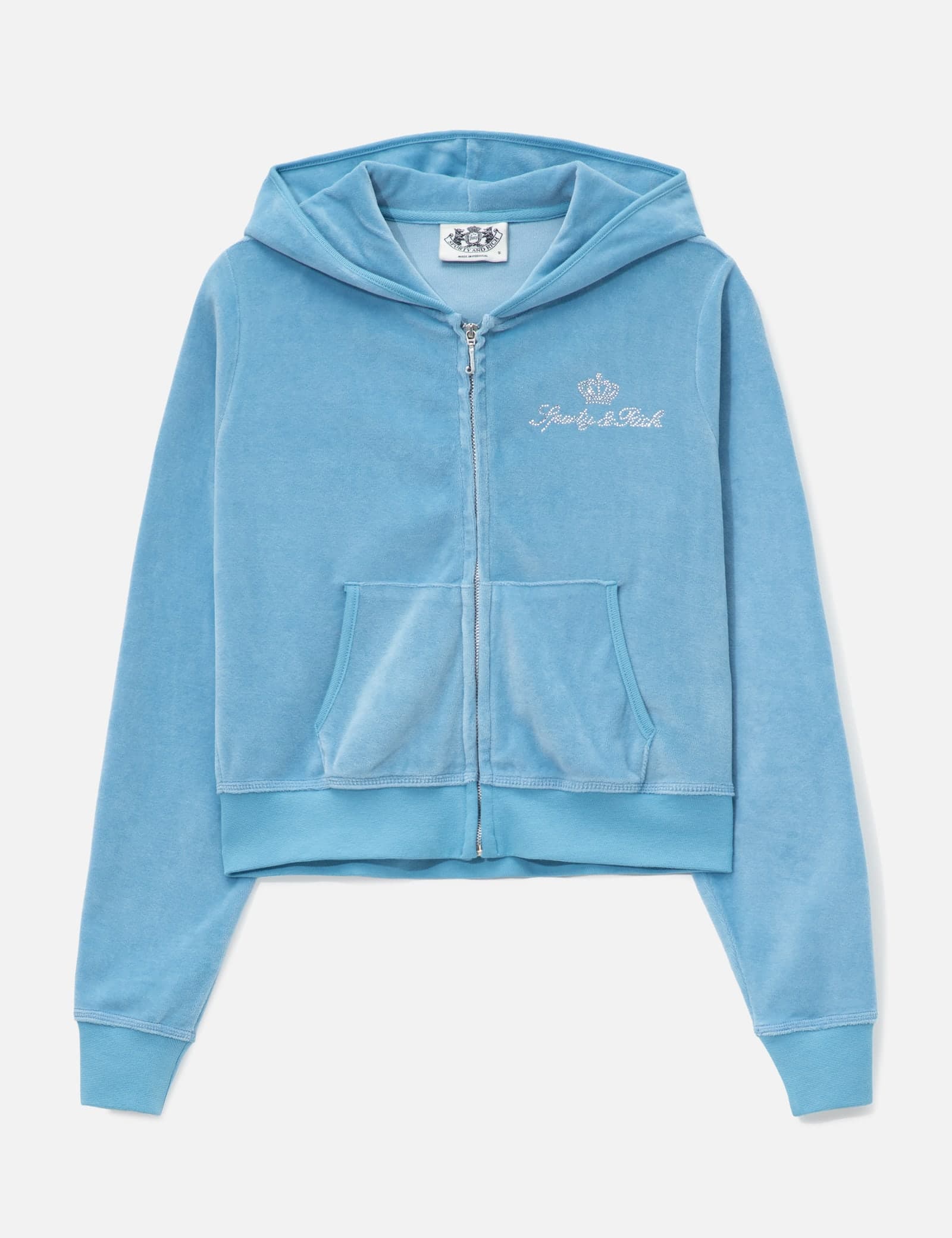 & Rich X Juicy Couture Script Velour Zip Hoodie view 1