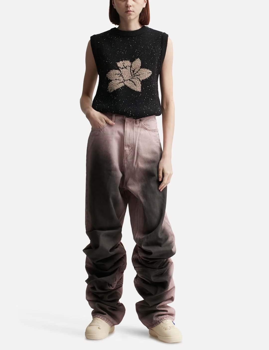 Merino Wool Blended Flower Vest view 4