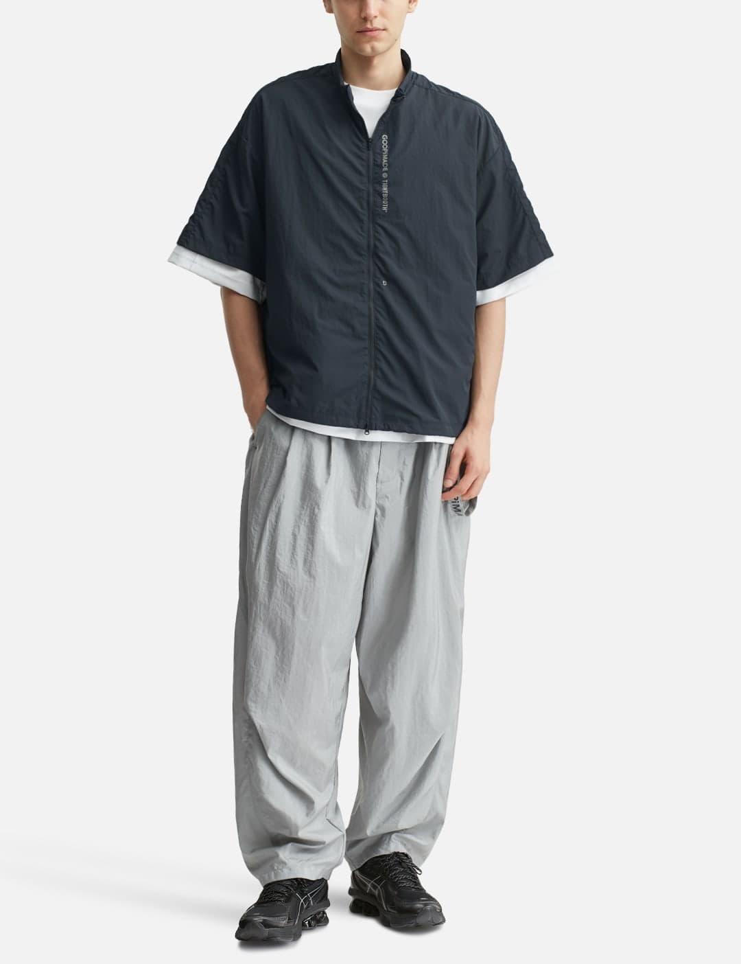 X TIGHTBOOTH “GTB-03S” Tech Uniform Zip Shirt view 5