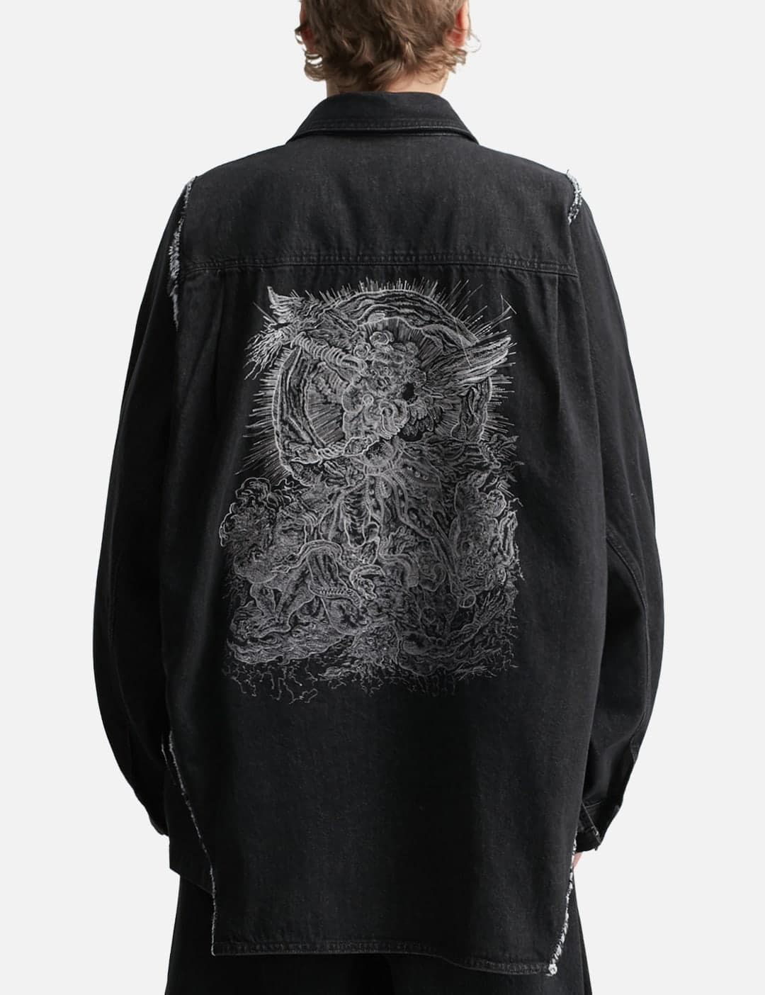 Polyptych Embroidered Denim Shirt view 4
