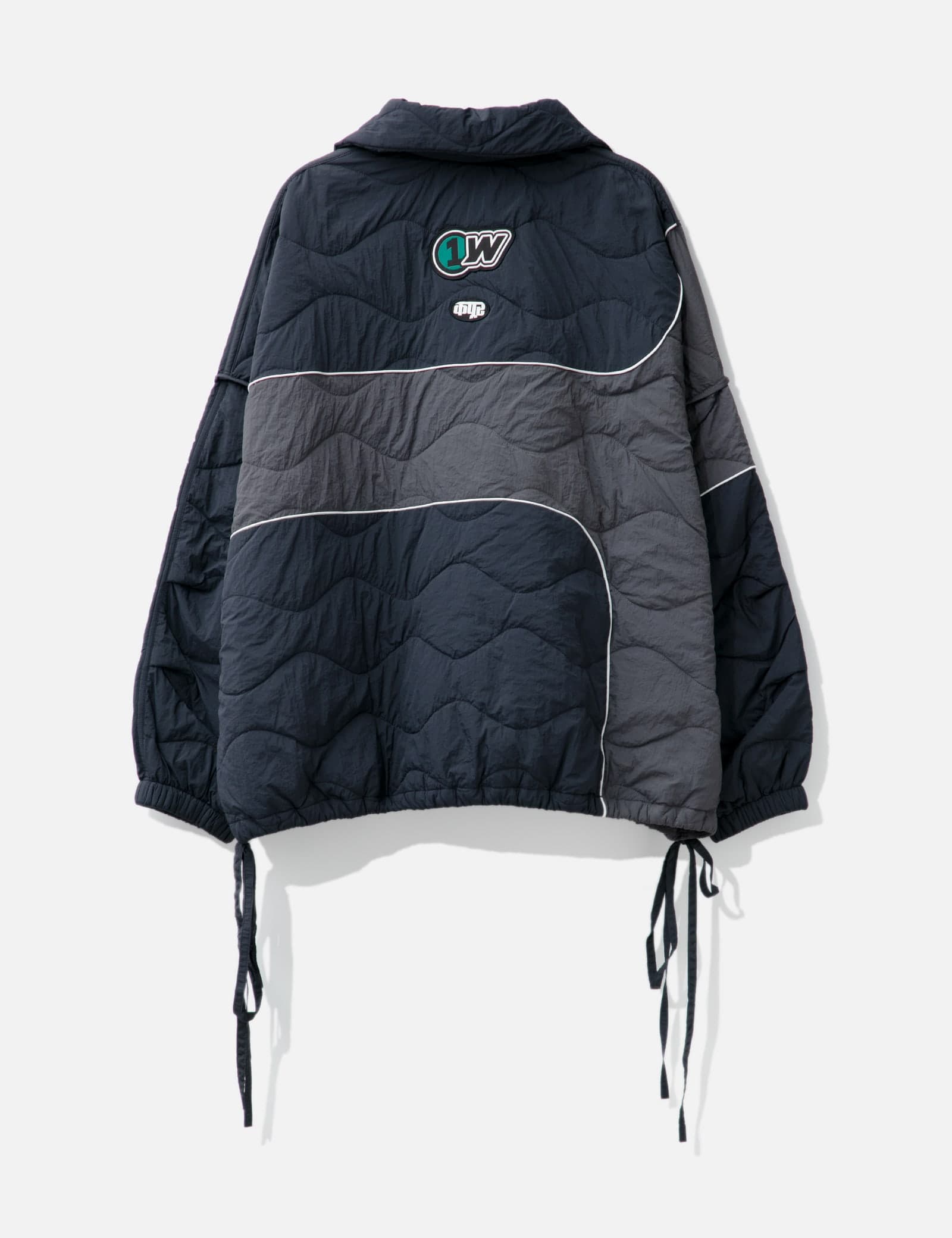 STAMPED PADDED BOMBER view 2