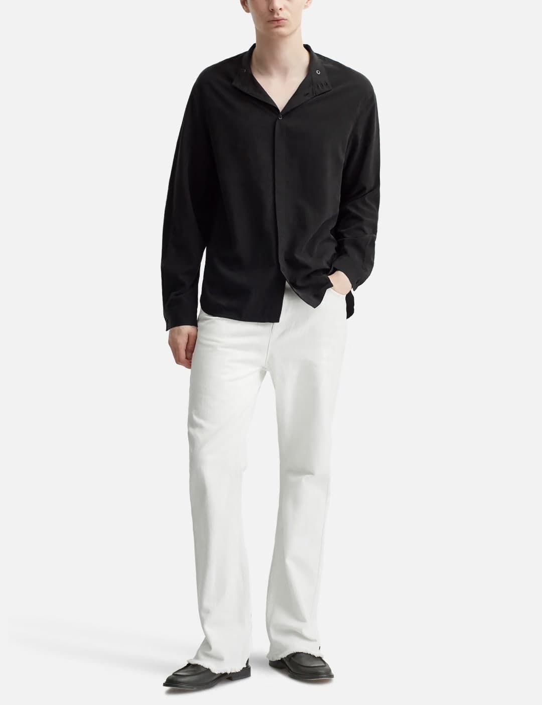 Acceptance Draped Stand-Collar Shirt view 5