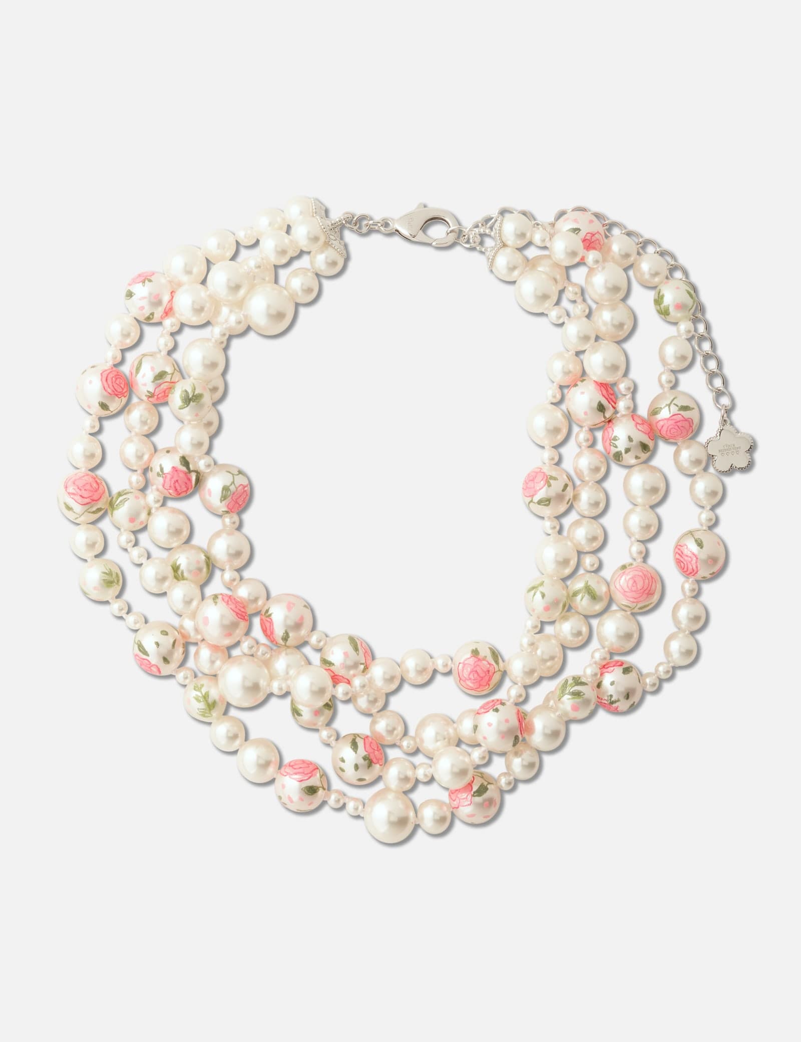 SHUSHU/TONG × YVMIN Painted Pearl Layered Necklace