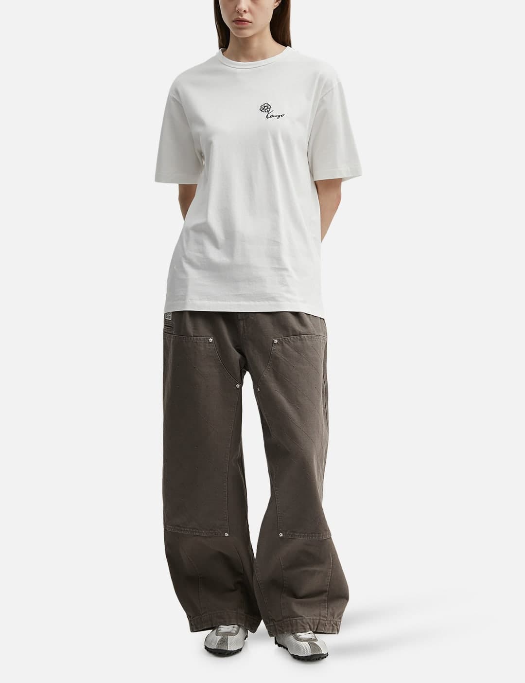 'KENZO Tulip' Embroidered T-Shirt view 3