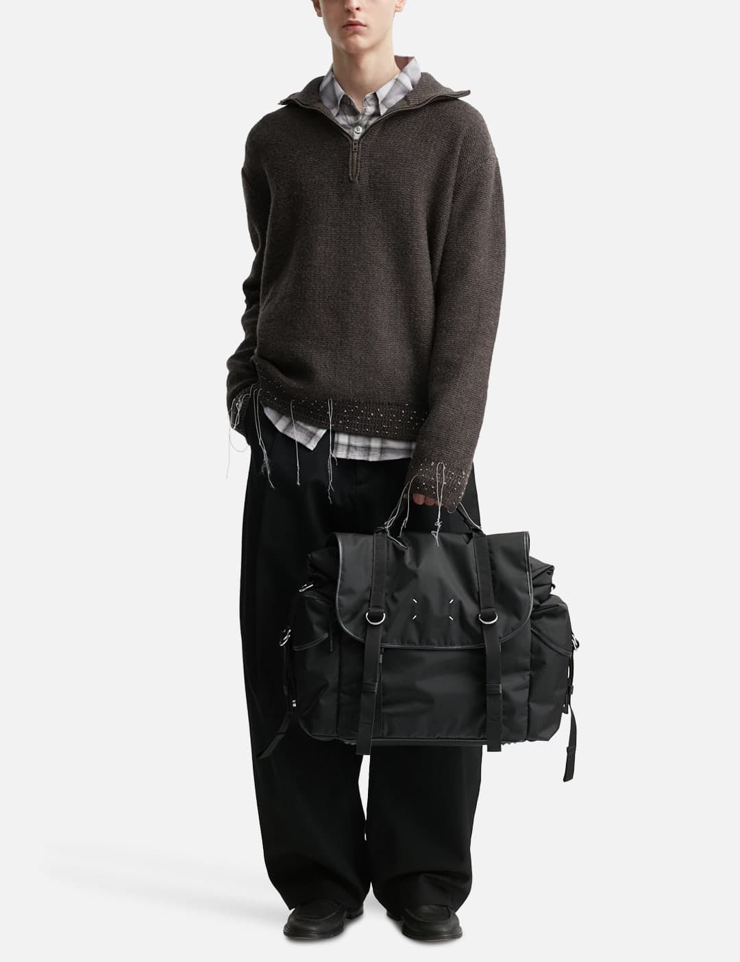 Wool Quarter-Zip Sweater view 5