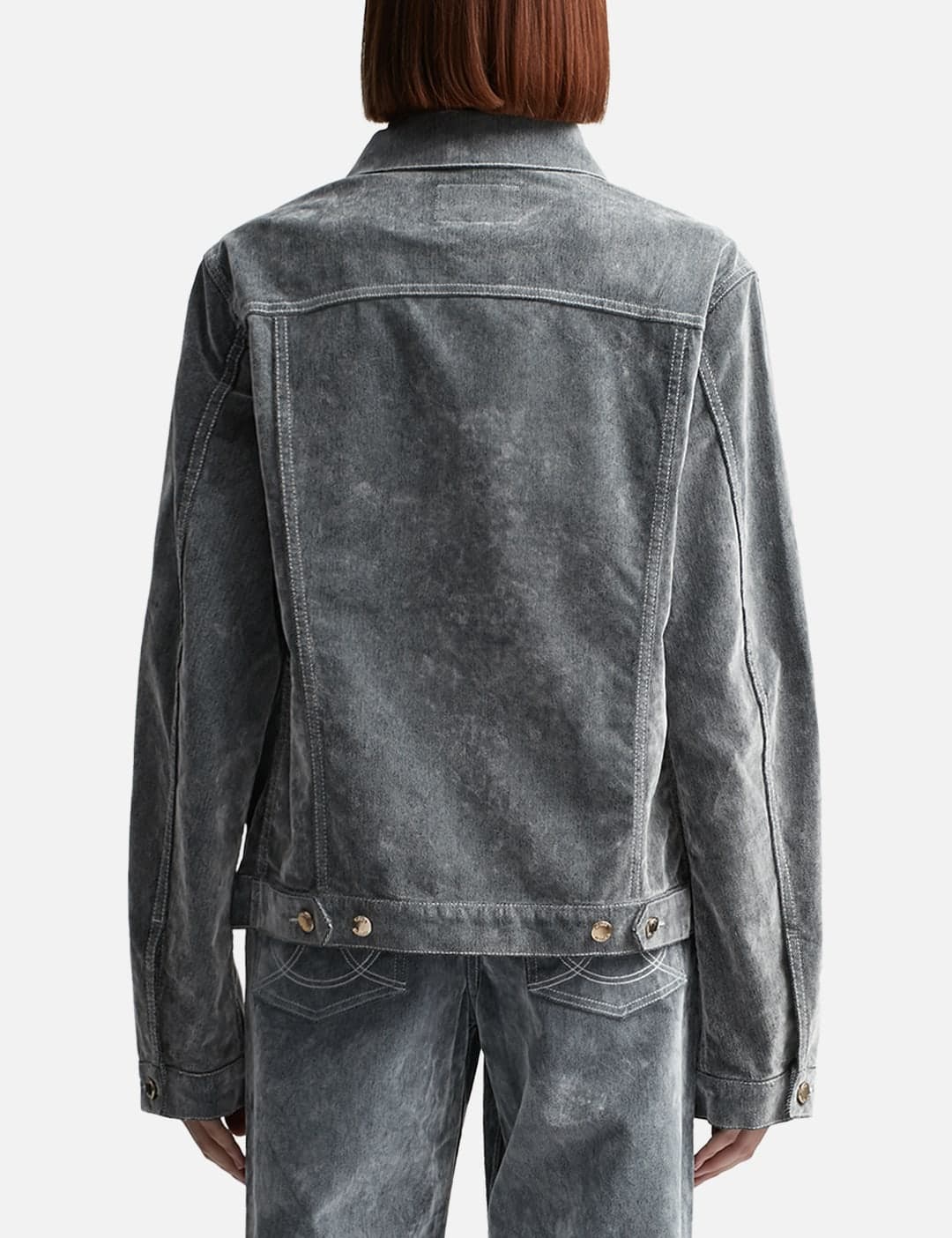 Peach Denim Jacket view 3
