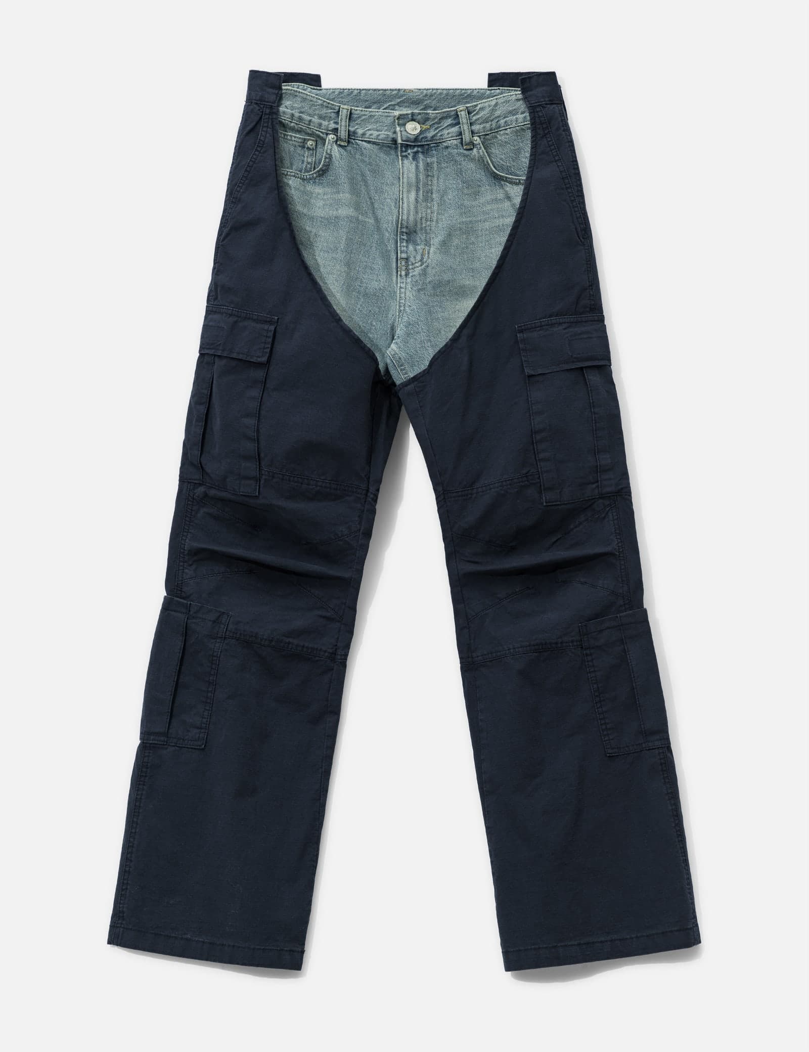 Biker Cargo Denim Pants view 1